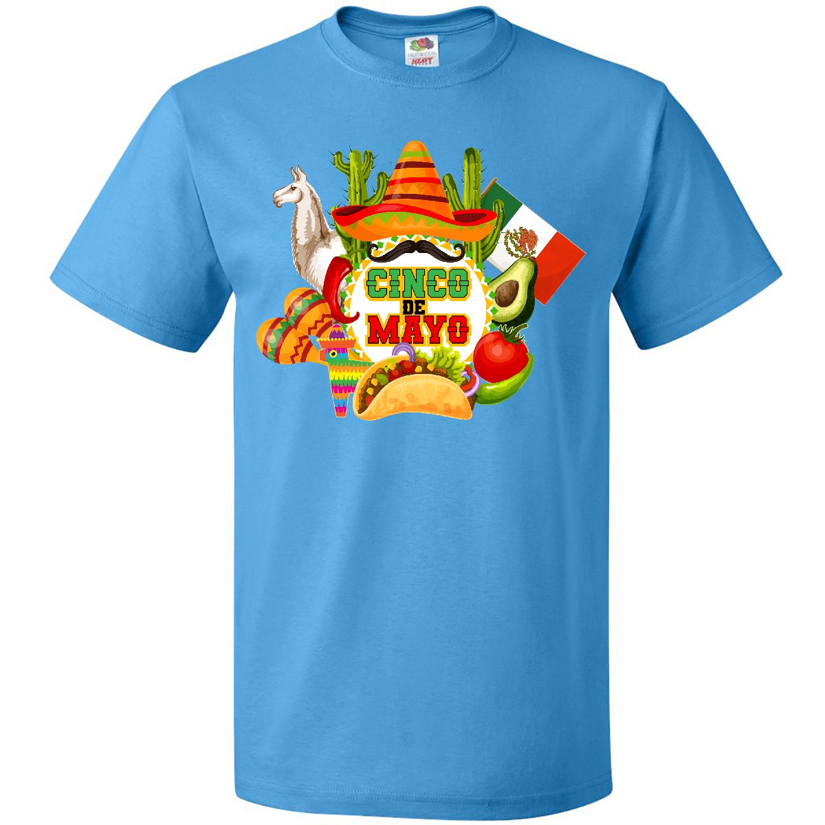 Inktastic Cinco De Mayo Party T-Shirt Sombrero Mexican 5th Apparel Cactus Mens - Picture 8 of 10
