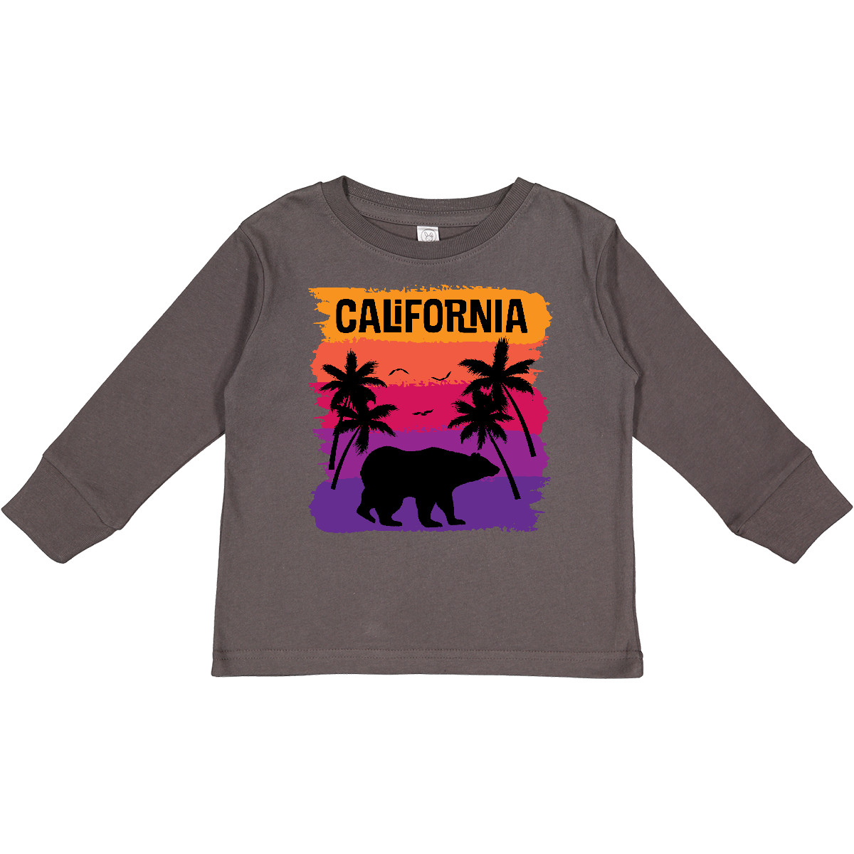 Inktastic California Sunset Vacation Beach Toddler Long Sleeve T-Shirt Light - Picture 2 of 9