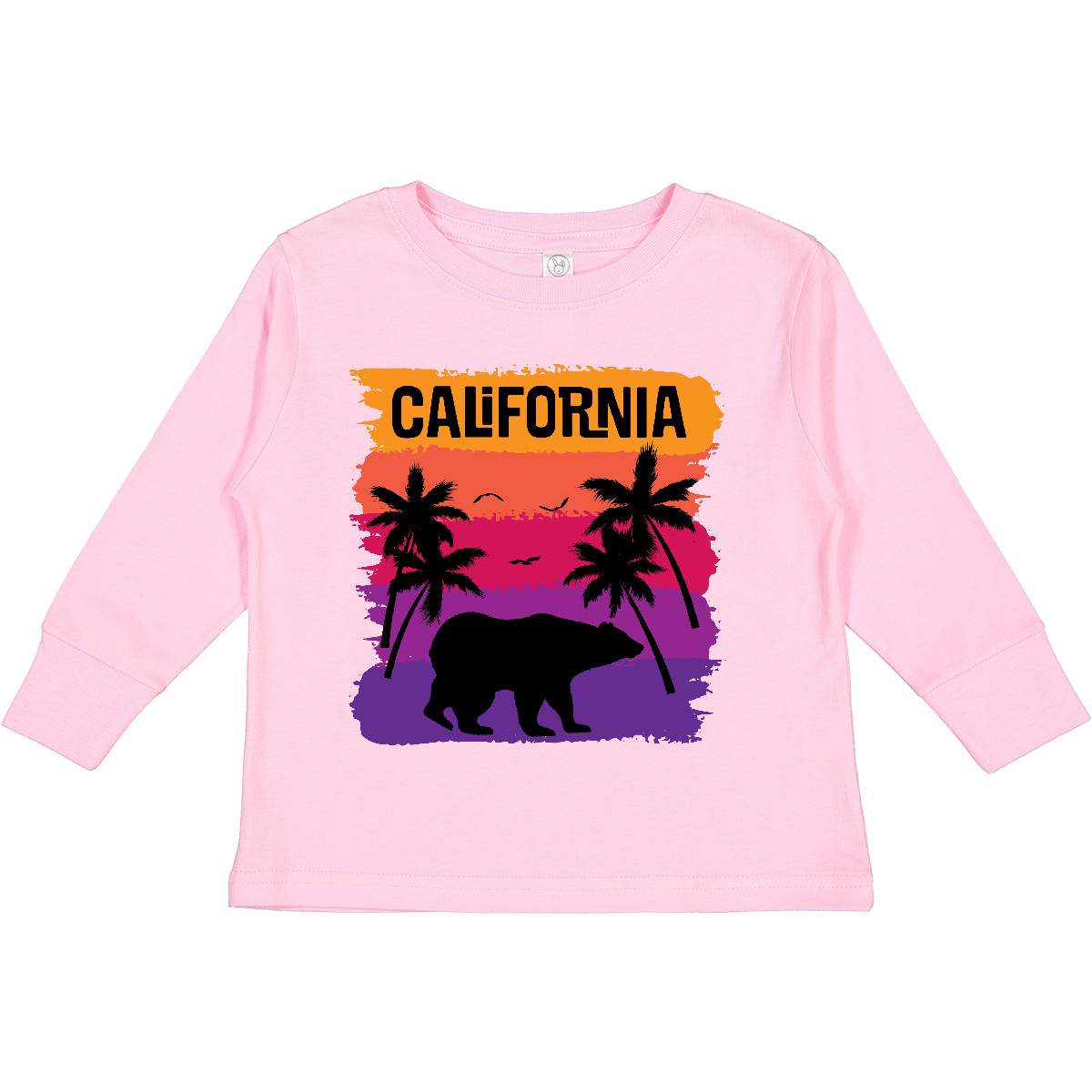 Inktastic California Sunset Vacation Beach Toddler Long Sleeve T-Shirt Light - Picture 6 of 9