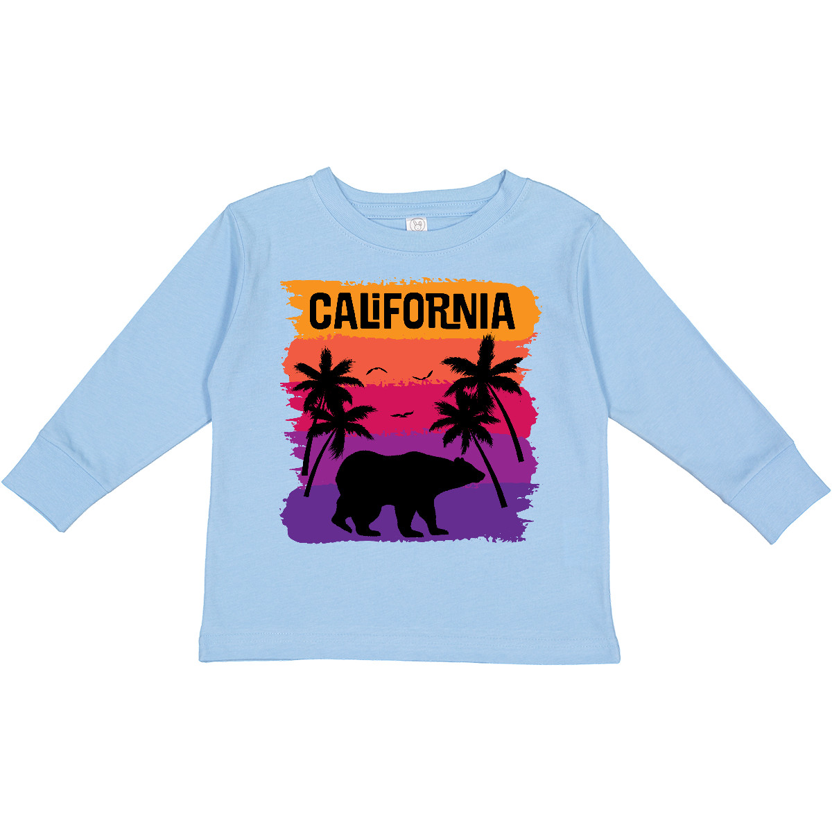 Inktastic California Sunset Vacation Beach Toddler Long Sleeve T-Shirt Light - Picture 5 of 9