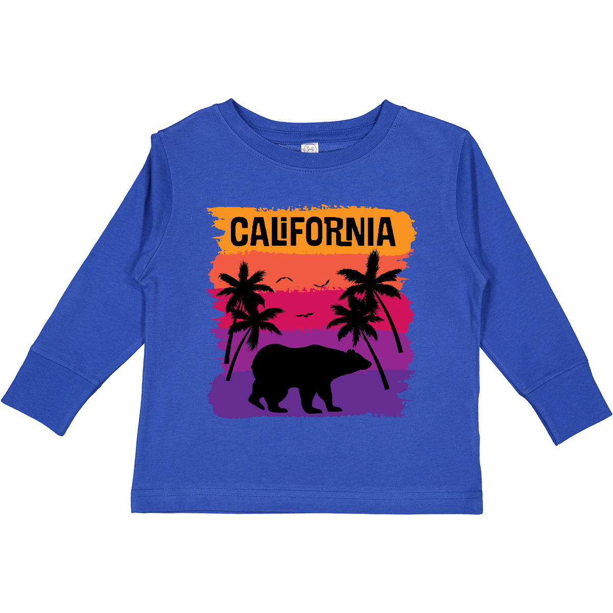 Inktastic California Sunset Vacation Beach Toddler Long Sleeve T-Shirt Light - Picture 7 of 9
