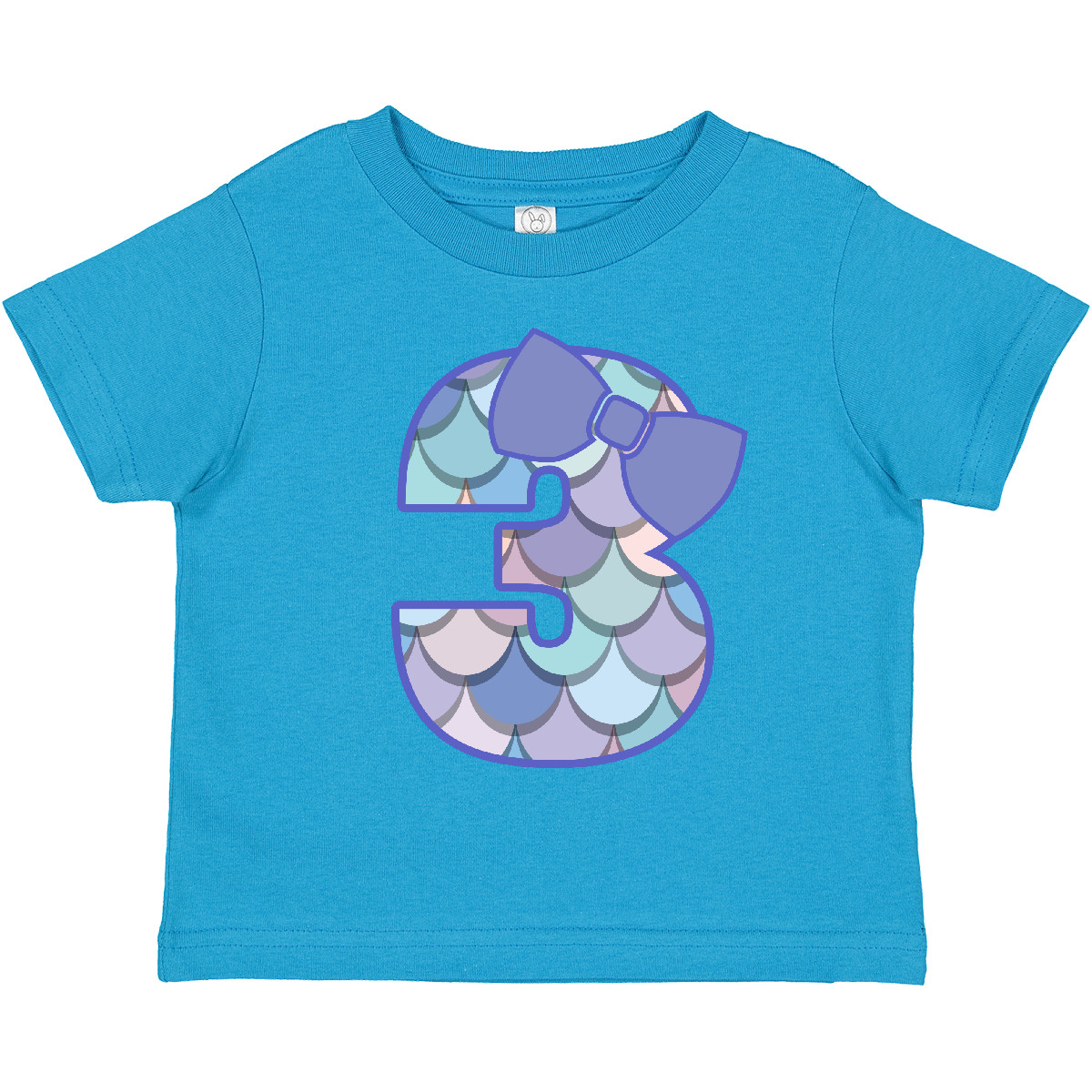 Inktastic 3rd Birthday Mermaid 3 Year Old Girl Toddler T-Shirt Childs Clothes - Picture 9 of 10