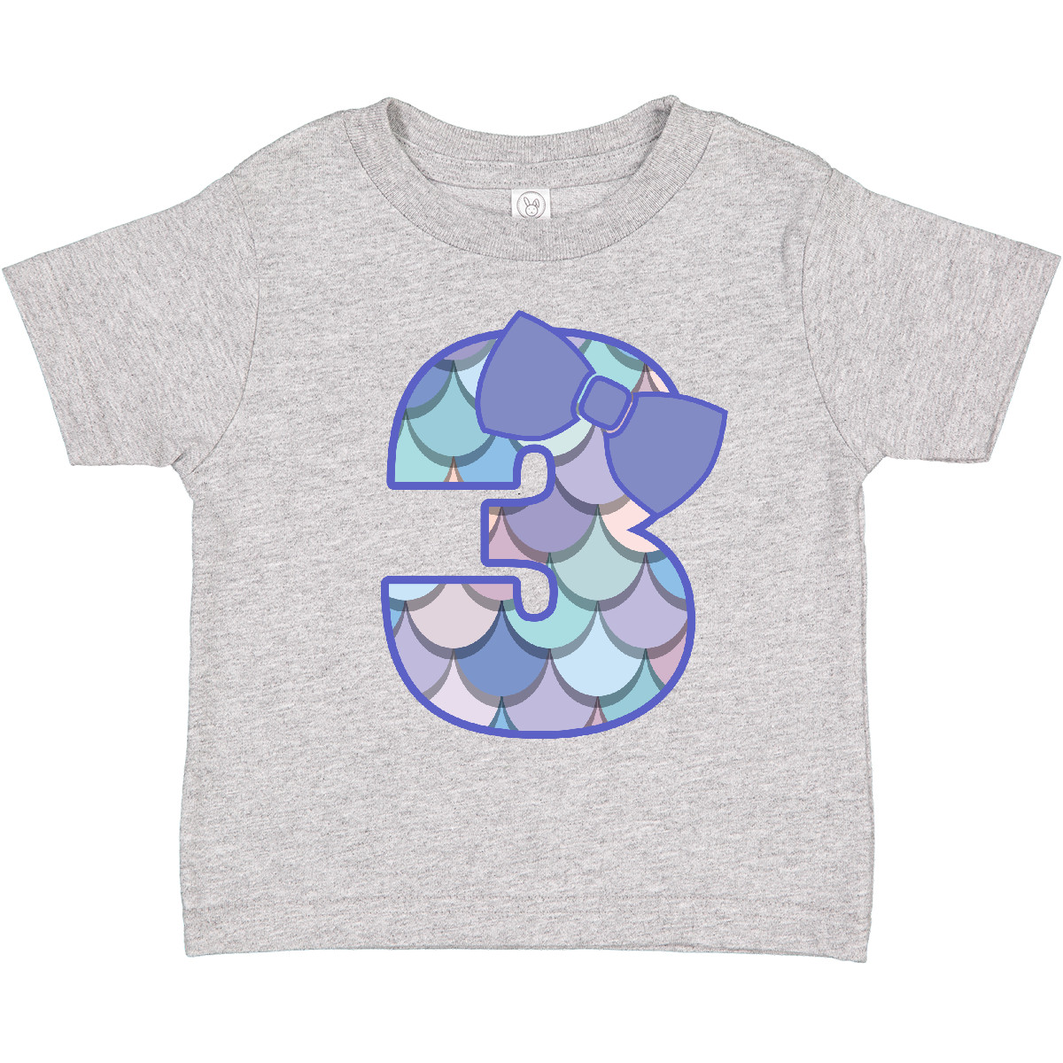 Inktastic 3rd Birthday Mermaid 3 Year Old Girl Toddler T-Shirt Childs Clothes - Picture 3 of 10