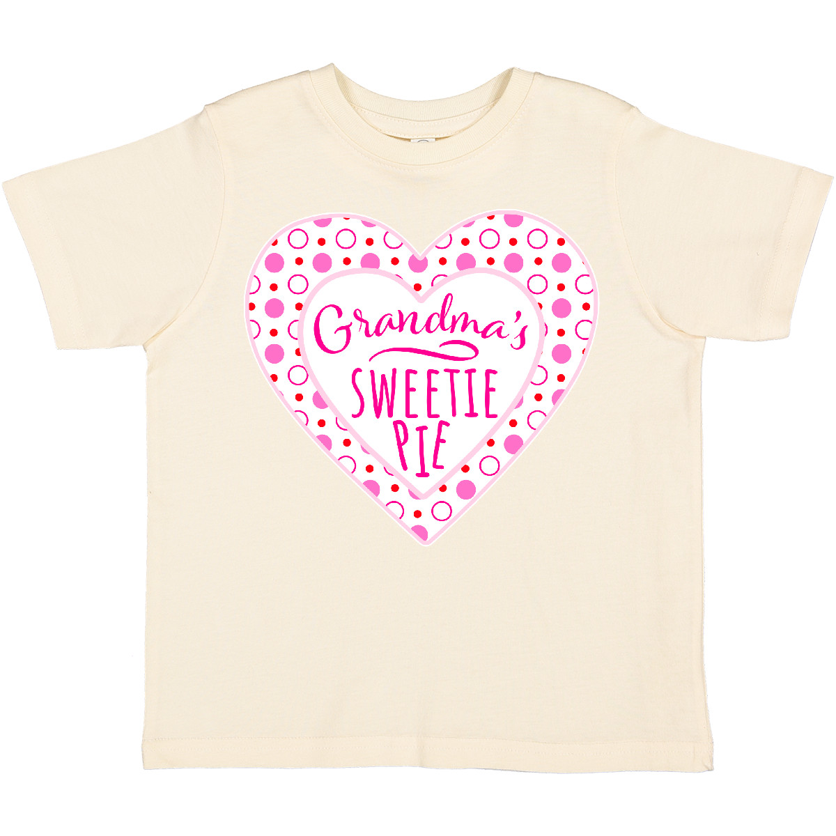 Inktastic Grandma's Sweetie Pie With Pink Hearts Toddler T-Shirt Valentines Kids - Picture 6 of 11