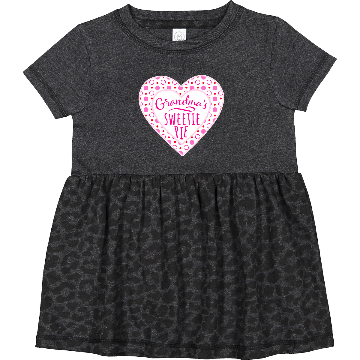 Inktastic Grandma’s Sweetie Pie With Pink Hearts Infant Dress Valentines Family