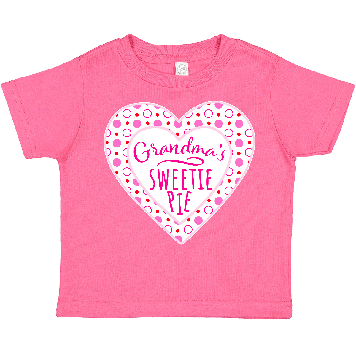 Inktastic Grandma's Sweetie Pie With Pink Hearts Toddler T-Shirt Valentines Kids - Picture 4 of 11