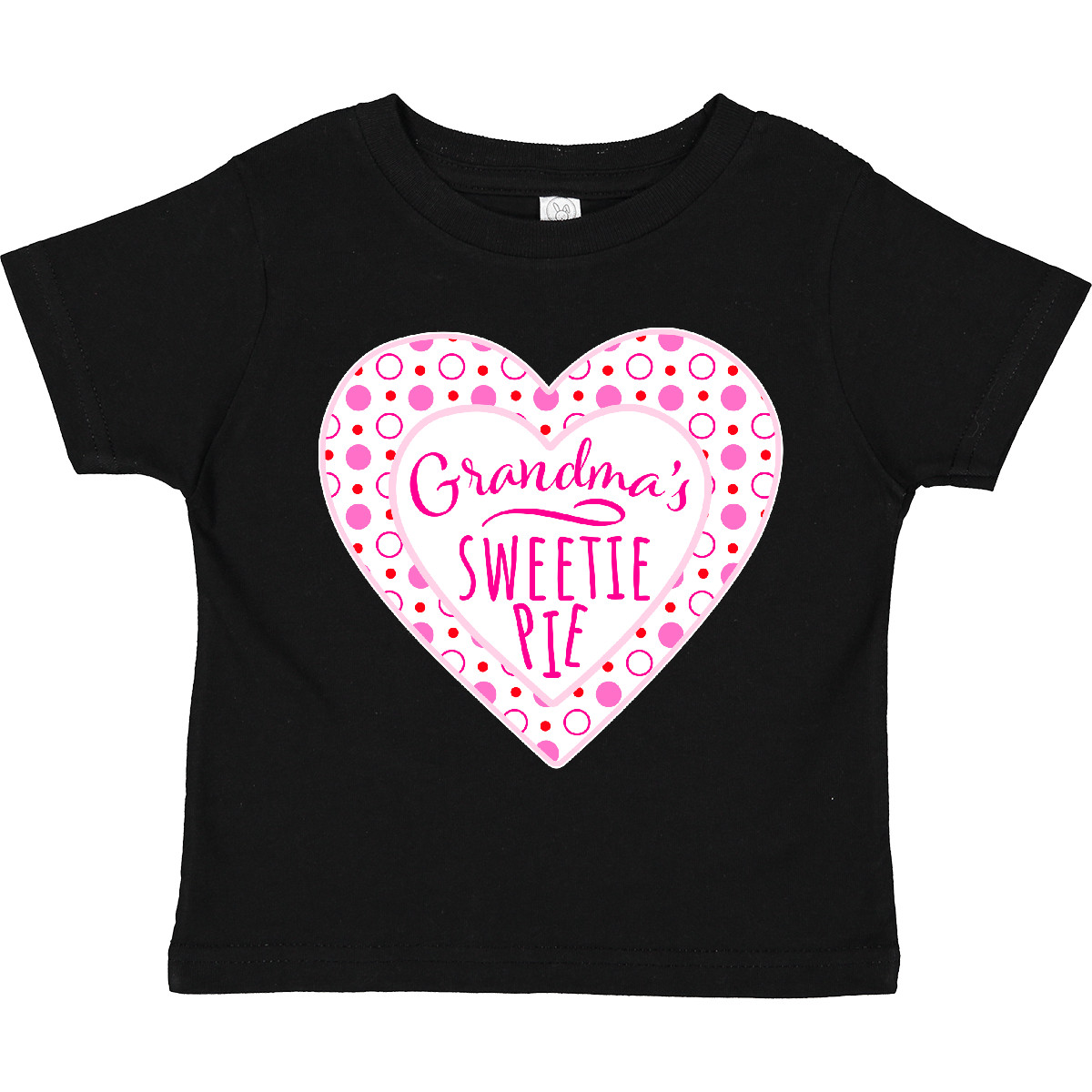 Inktastic Grandma's Sweetie Pie With Pink Hearts Toddler T-Shirt Valentines Kids - Picture 2 of 11