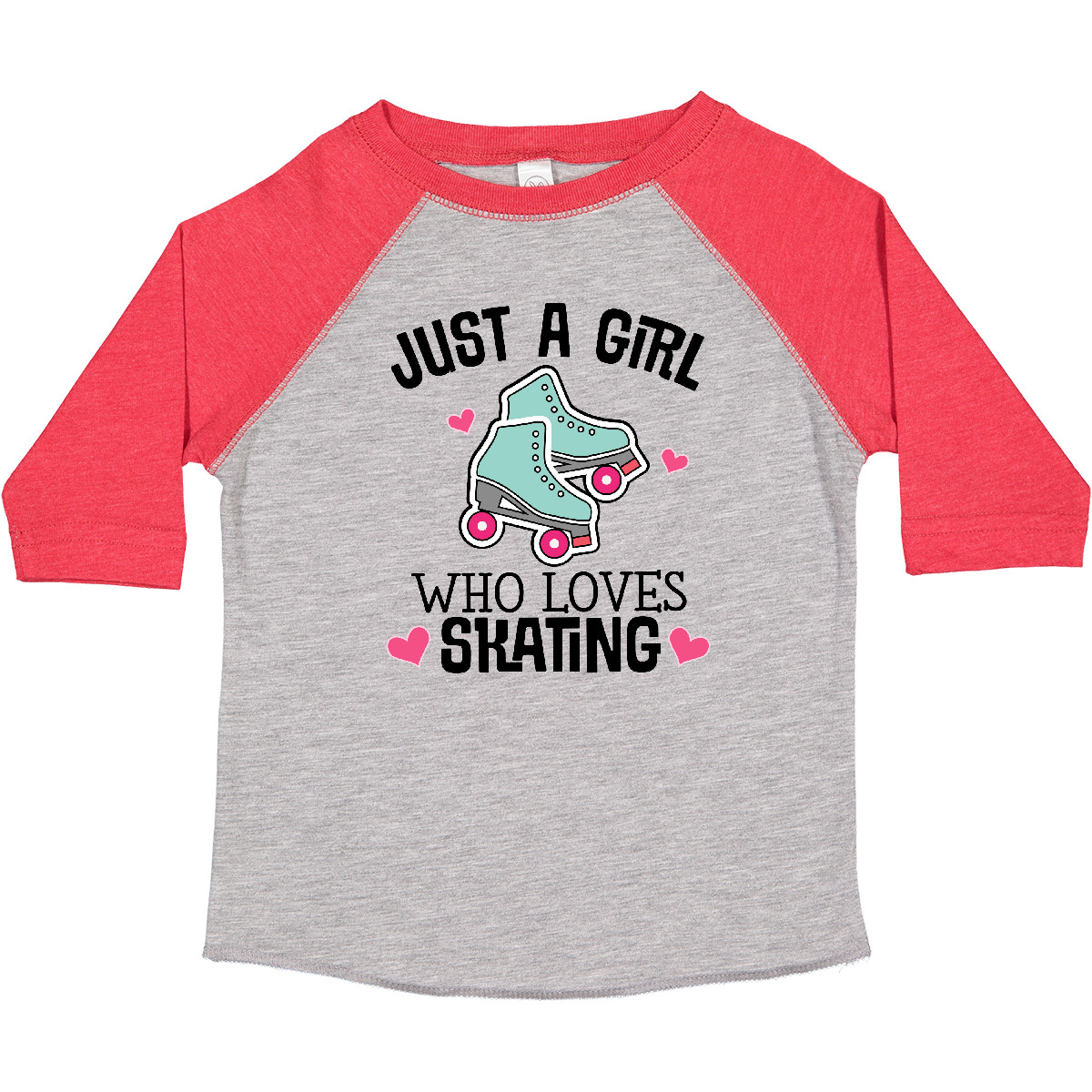 Inktastic Just A Girl Who Loves Skating Toddler T-Shirt Vintage Cute Baby Child - Picture 4 of 11