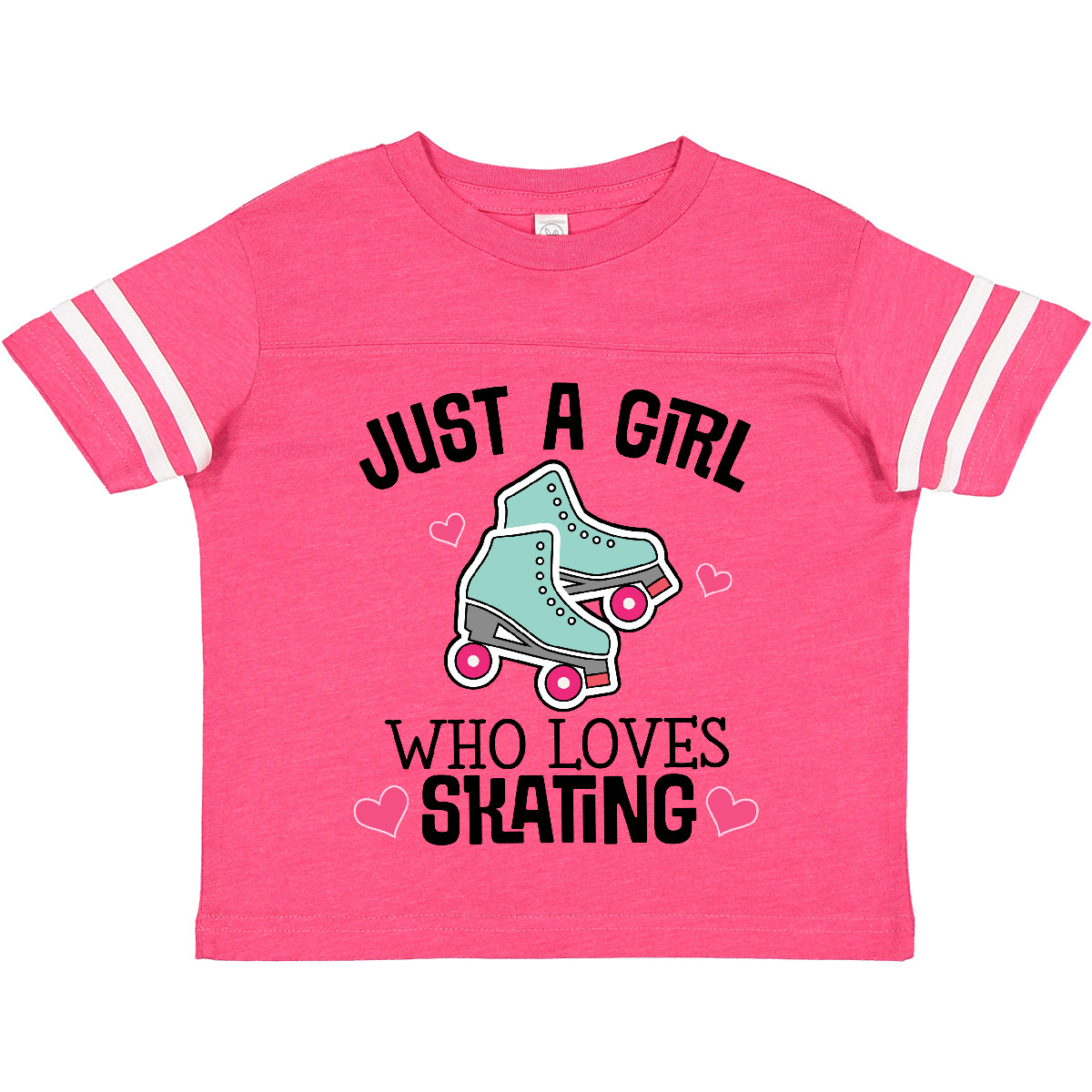 Inktastic Just A Girl Who Loves Skating Toddler T-Shirt Vintage Cute Baby Child - Picture 2 of 11