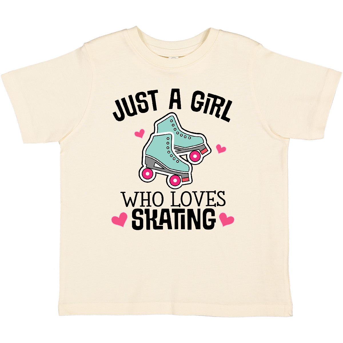 Inktastic Just A Girl Who Loves Skating Toddler T-Shirt Vintage Cute Baby Child - Picture 7 of 11