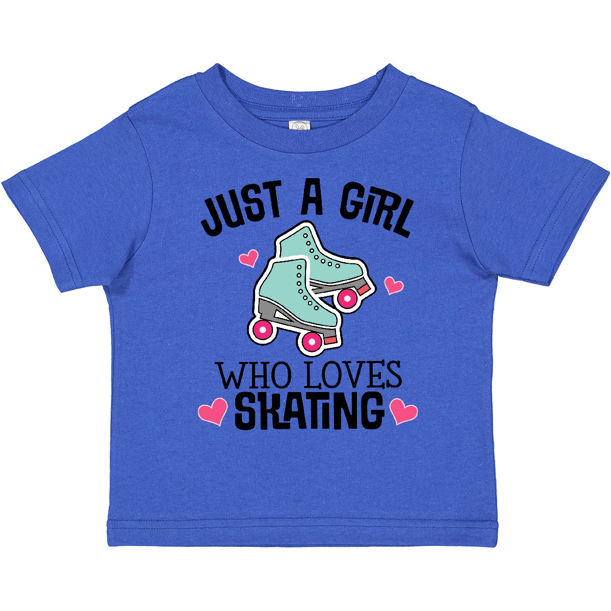 Inktastic Just A Girl Who Loves Skating Toddler T-Shirt Vintage Cute Baby Child - Picture 9 of 11