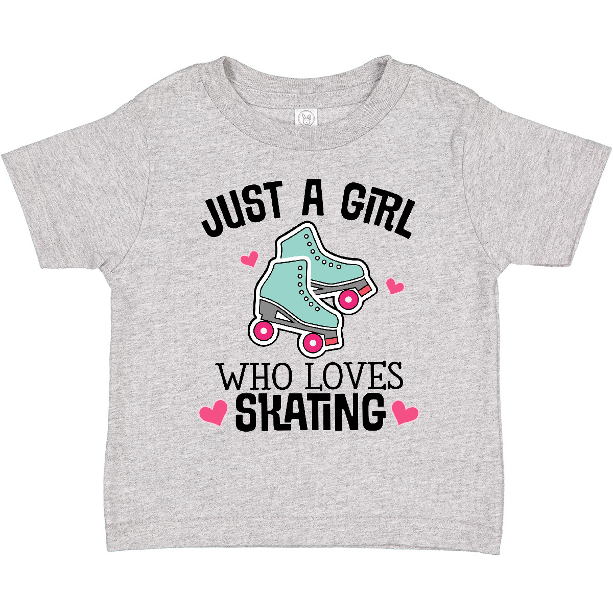 Inktastic Just A Girl Who Loves Skating Toddler T-Shirt Vintage Cute Baby Child - Picture 3 of 11