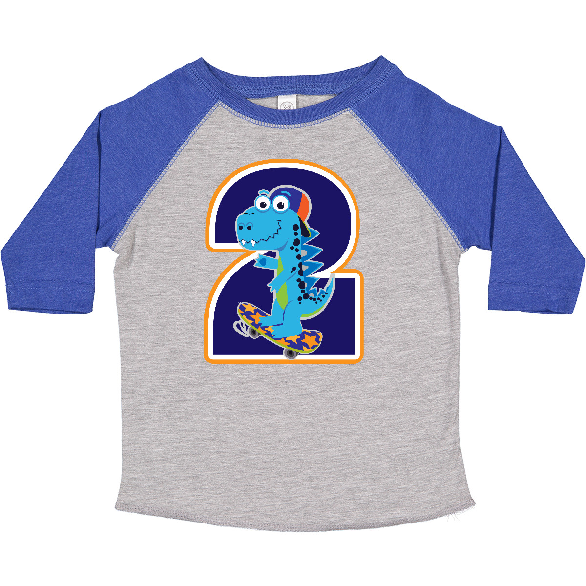Inktastic Dinosaur 2nd Birthday 2 Year Old Boy Toddler T-Shirt Two Boys Childs - Picture 7 of 13