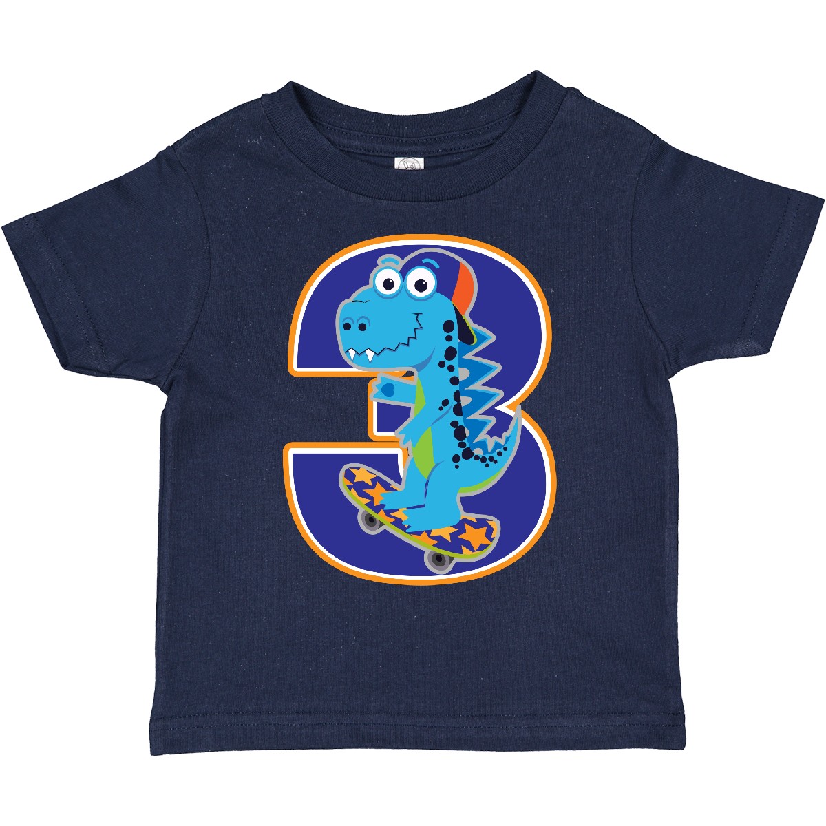 Inktastic 3rd Birthday Dinosaur Boy 3 Year Old Toddler T-Shirt Three Boys Childs - Picture 9 of 12