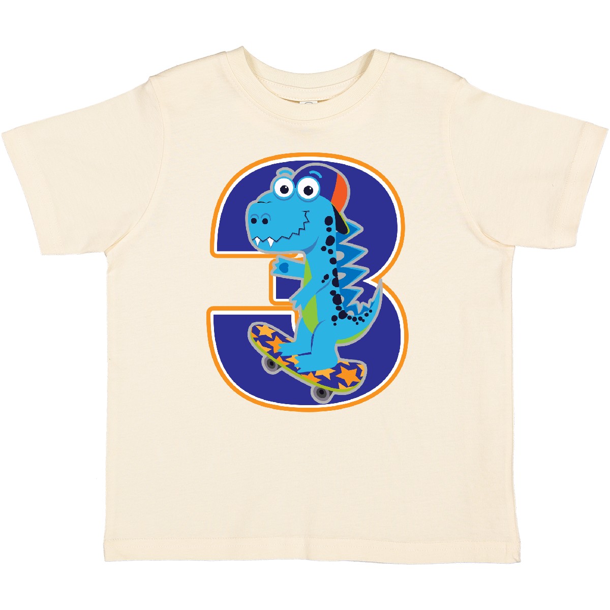 Inktastic 3rd Birthday Dinosaur Boy 3 Year Old Toddler T-Shirt Three Boys Childs - Picture 8 of 12
