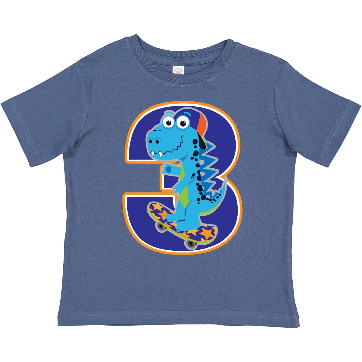 Inktastic 3rd Birthday Dinosaur Boy 3 Year Old Toddler T-Shirt Three Boys Childs - Picture 7 of 12
