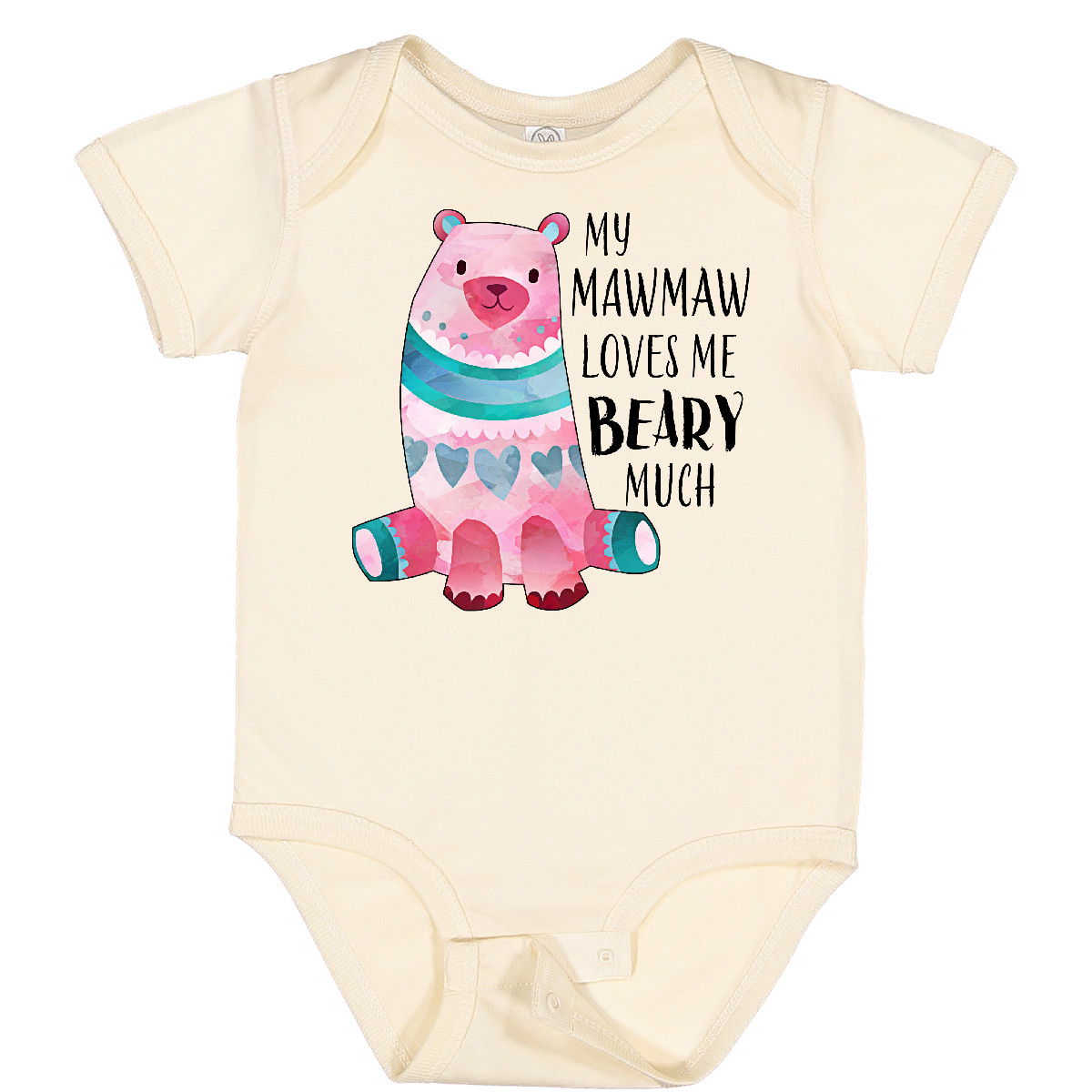 Inktastic My Mawmaw Loves Me Beary Much With Cute Bear Baby Bodysuit Valentines - Picture 7 of 9