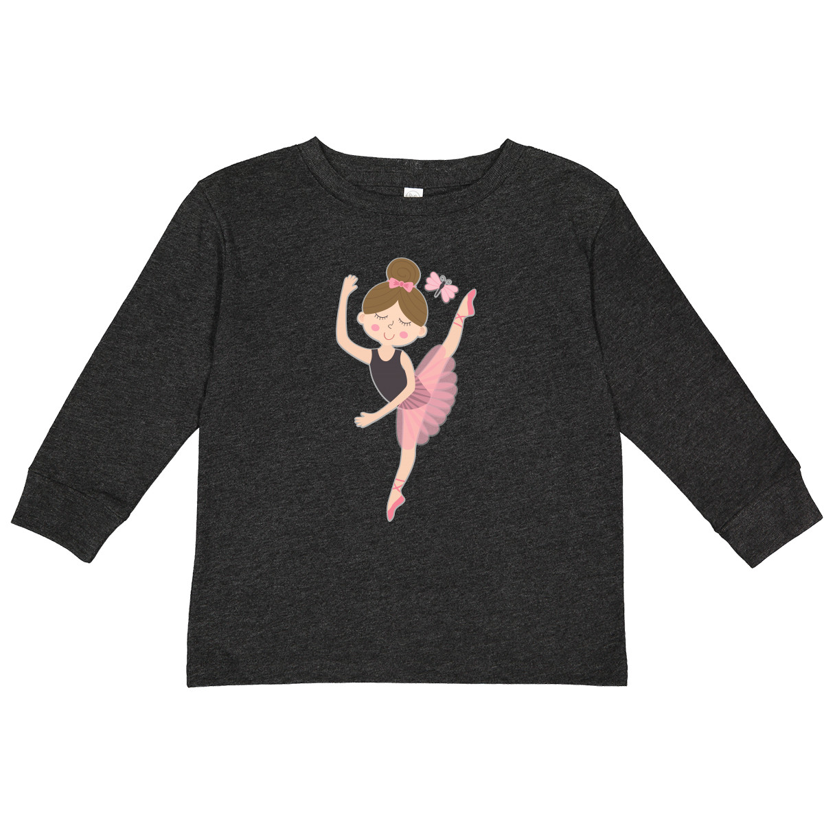 Inktastic Ballet Dancer For Little Girls Toddler Long Sleeve T-Shirt Dancing - Picture 7 of 7
