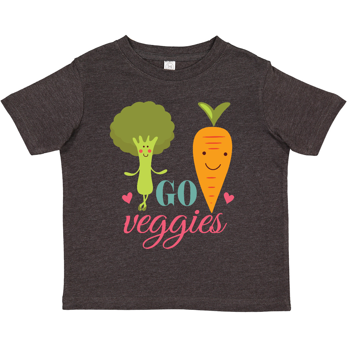 Inktastic Vegan Go Veggies Vegetarian Toddler T-Shirt Healthy Food Vegetables - Picture 8 of 9