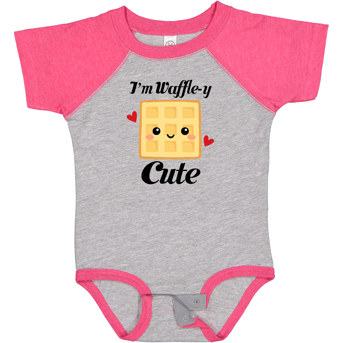 Inktastic Waffle Pun Im Waffle-y Cute Infant Creeper Food Childs Shower Funny - Picture 2 of 10