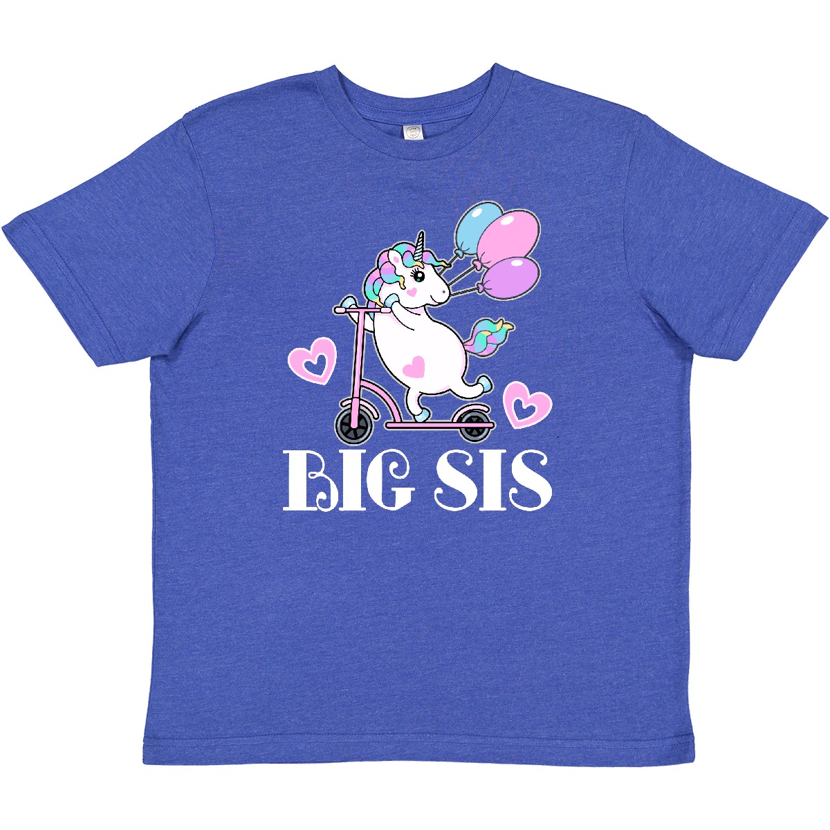 Inktastic Big Sis Unicorn Sister Announcement Youth T-Shirt Girls Childs Reveal - Picture 10 of 10
