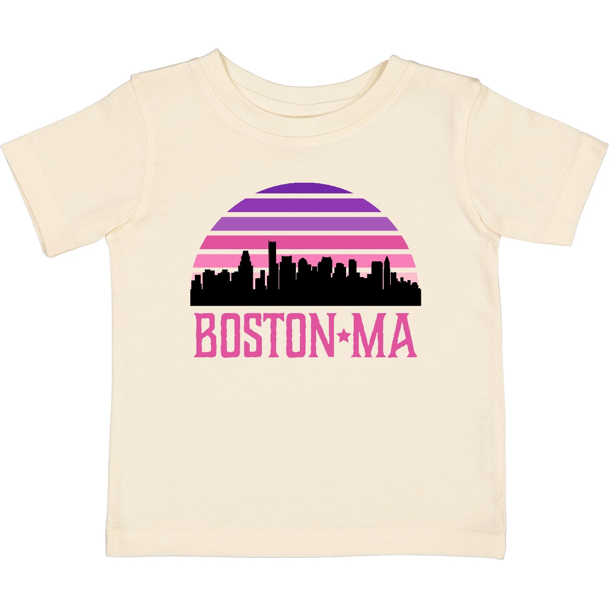 Inktastic Boston Gifts For Kids Retro Skyline Baby T-Shirt Clothes Travel Trip U - Picture 4 of 4