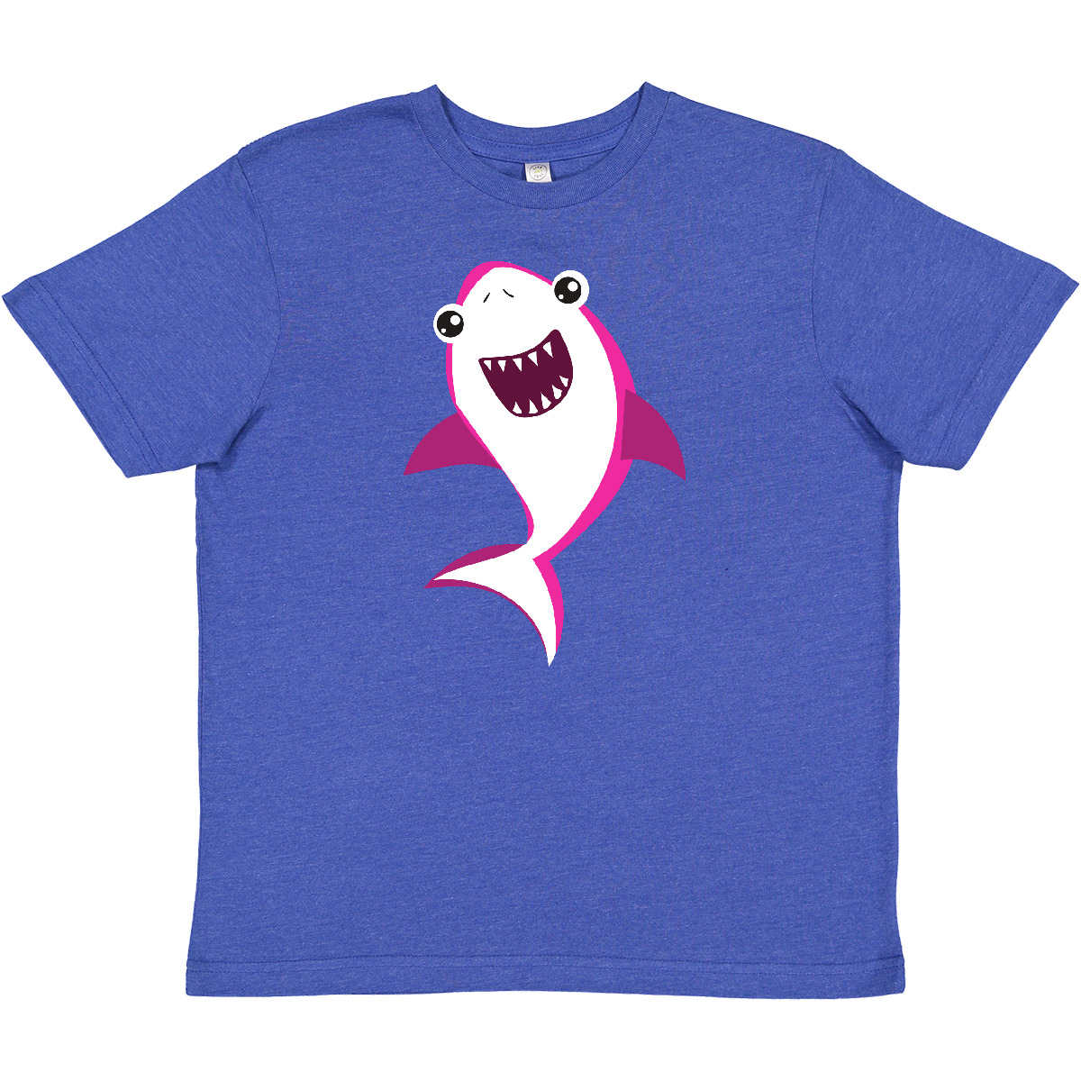 Inktastic Cute Shark, Little Shark, Pink Shark, Sea Animal Youth T-Shirt Animals - Picture 5 of 5