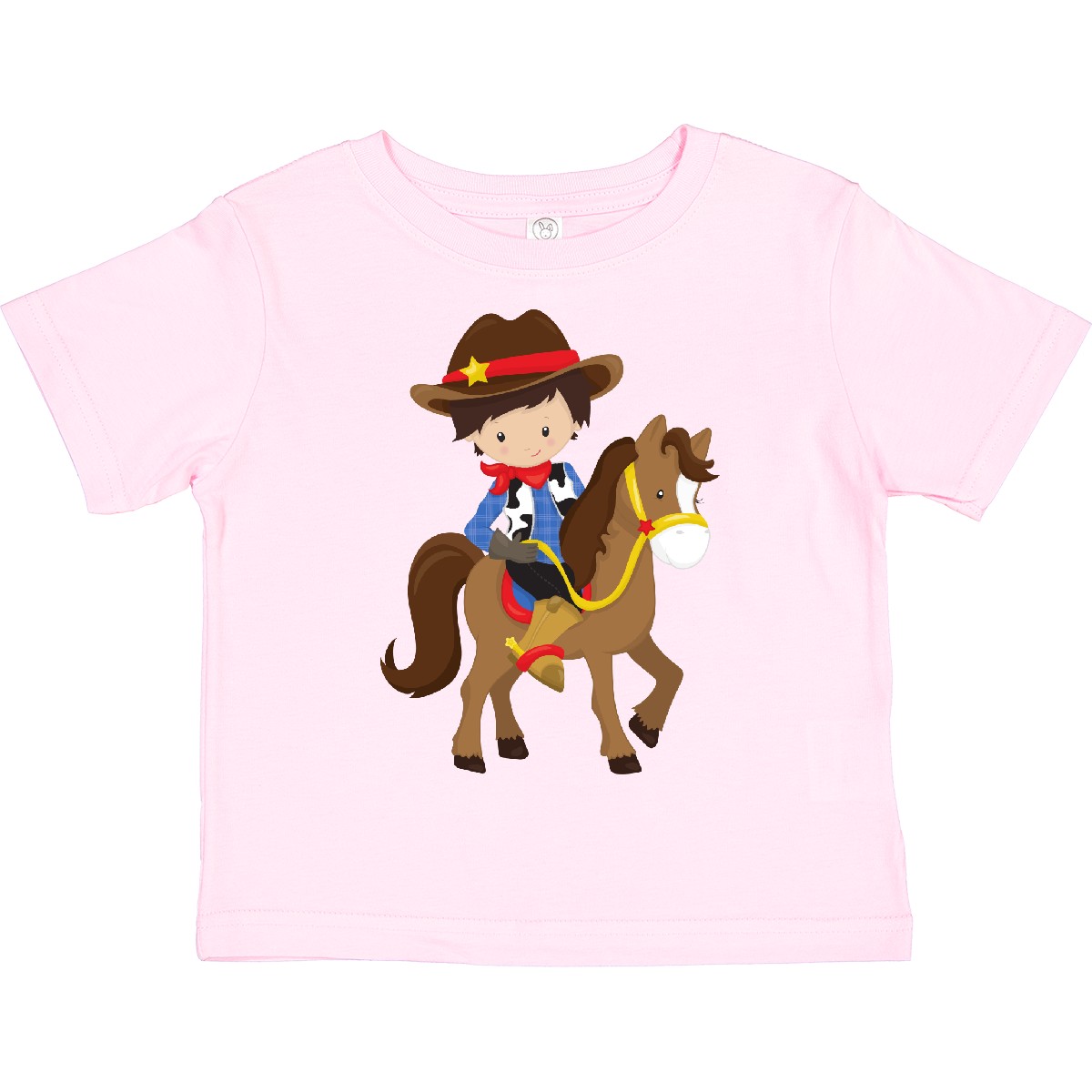 Inktastic Cowboy, Sheriff, Horse, Western, Brown Hair Toddler T-Shirt Cute Boy - 第 11/13 張圖片