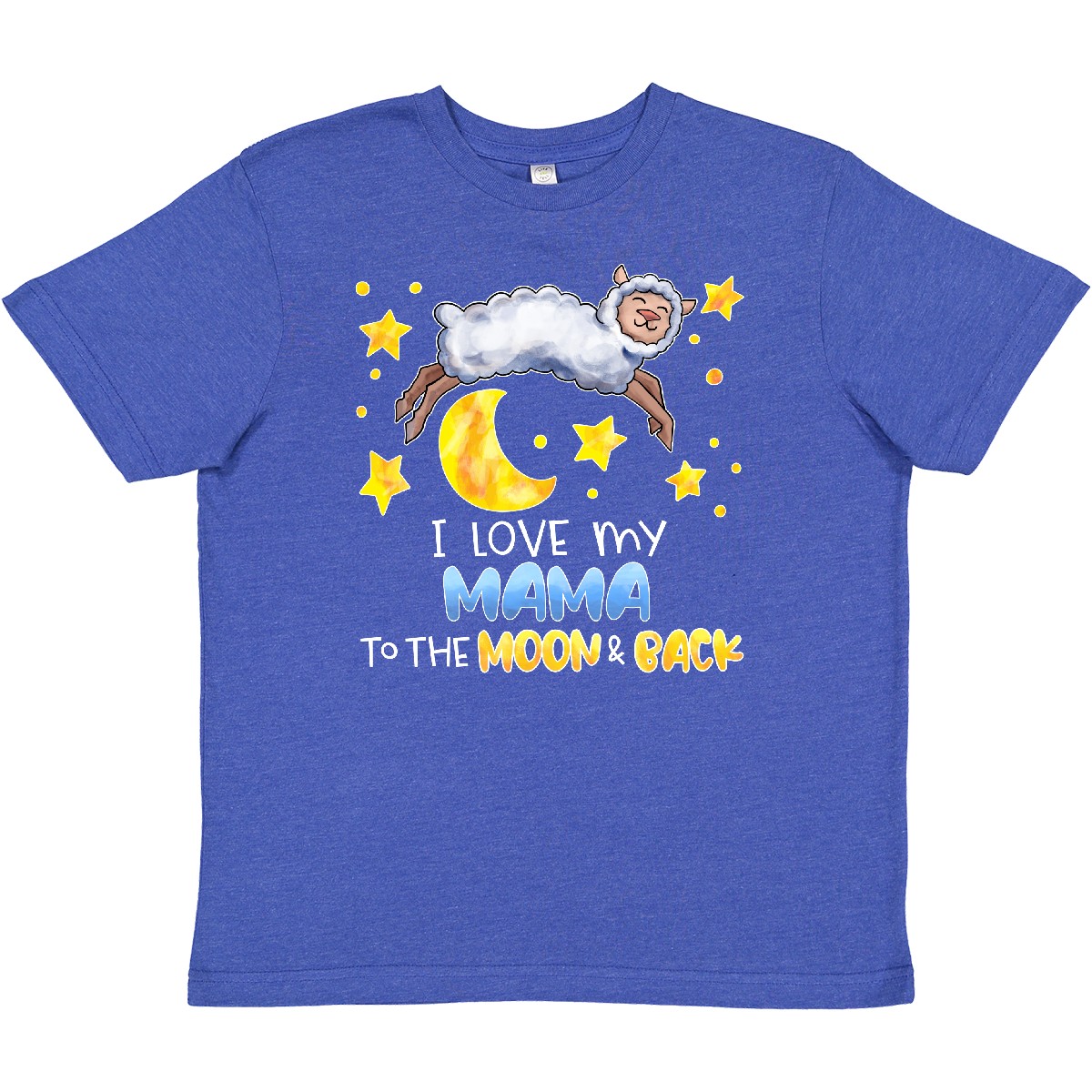 Inktastic I Love My Mama To The Moon And Back Cute Sheep Youth T-Shirt Mom Mommy - Picture 7 of 7