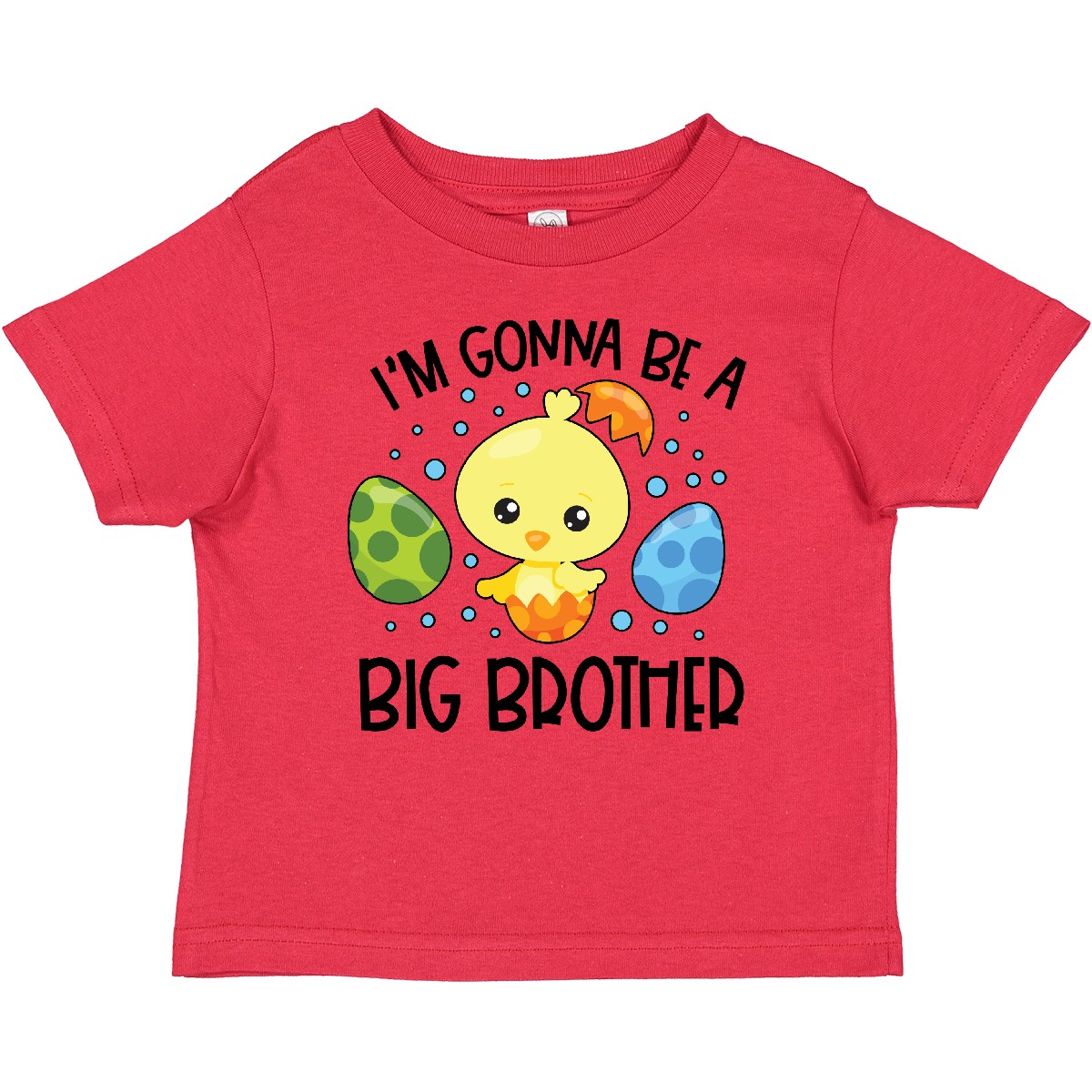 Inktastic Easter I'm Gonna Be A Big Brother With Green And Blue Baby T-Shirt Boy - Picture 5 of 6