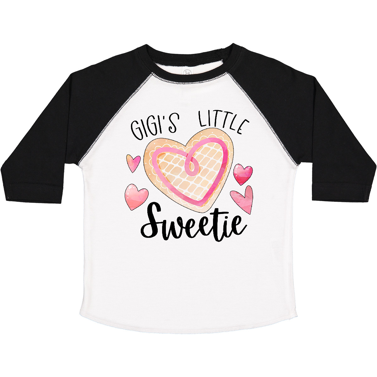 Inktastic Gigi's Little Sweetie With Pink Heart Cookie Kleinkind T-Shirt Familie - Bild 9 von 9