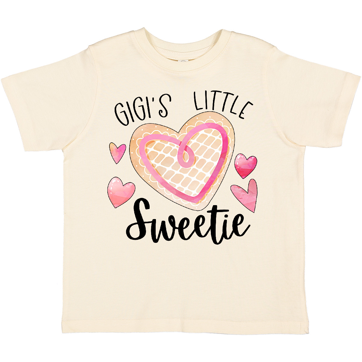 Inktastic Gigi's Little Sweetie With Pink Heart Cookie Kleinkind T-Shirt Familie - Bild 6 von 9