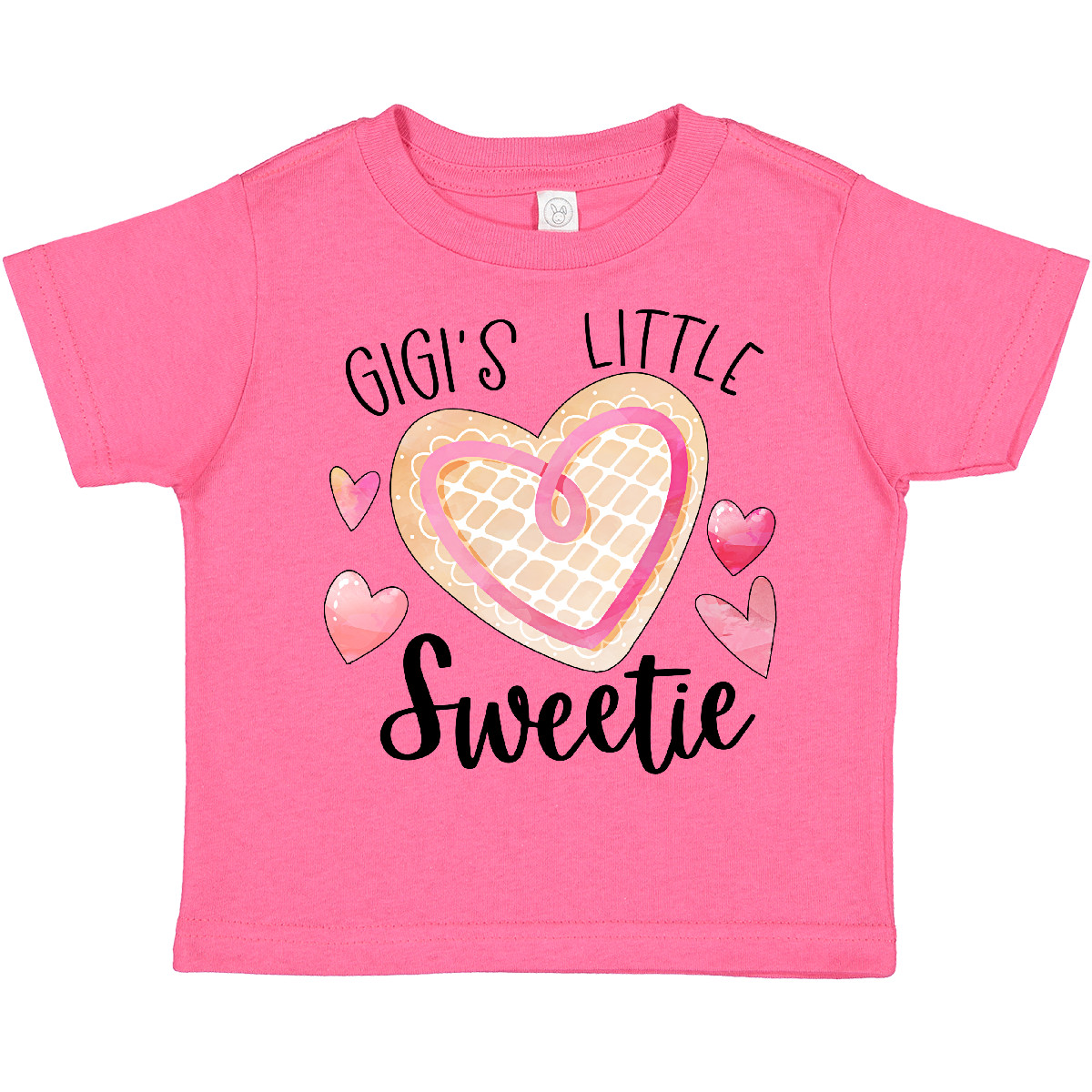Inktastic Gigi's Little Sweetie With Pink Heart Cookie Kleinkind T-Shirt Familie - Bild 4 von 9