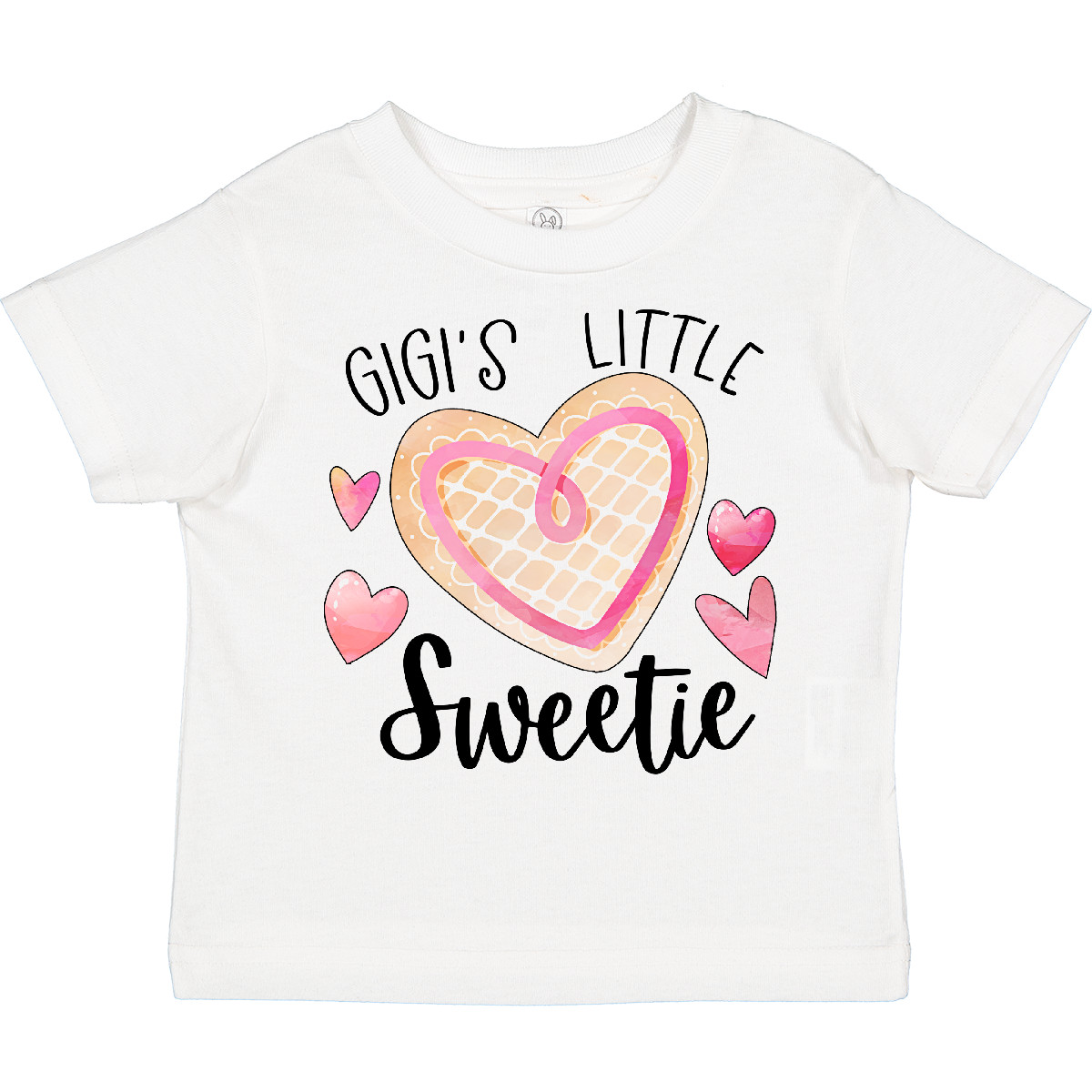 Inktastic Gigi's Little Sweetie With Pink Heart Cookie Kleinkind T-Shirt Familie - Bild 8 von 9