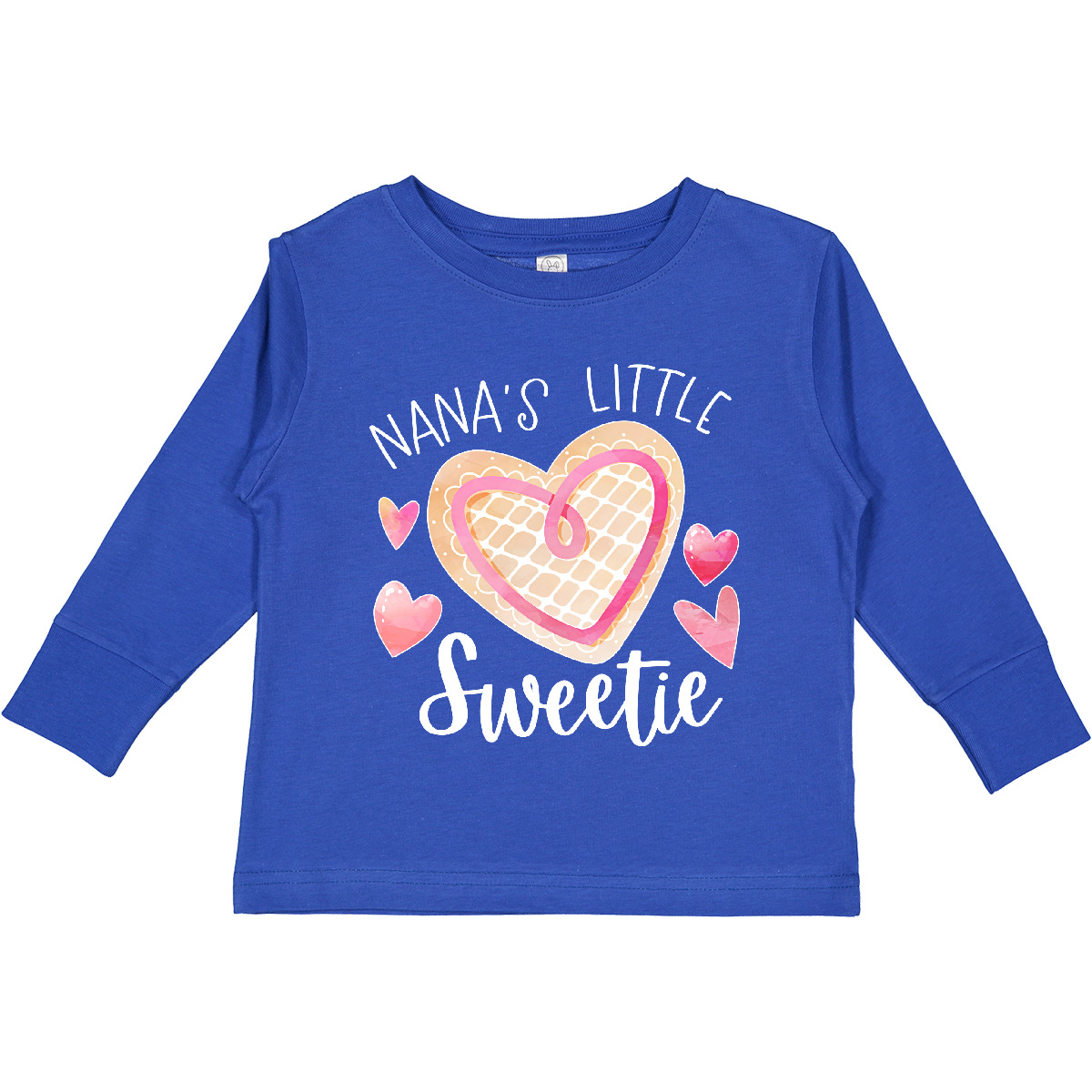 Inktastic Nana's Little Sweetie With Pink Heart Toddler Long Sleeve T-Shirt Nana - Picture 6 of 6