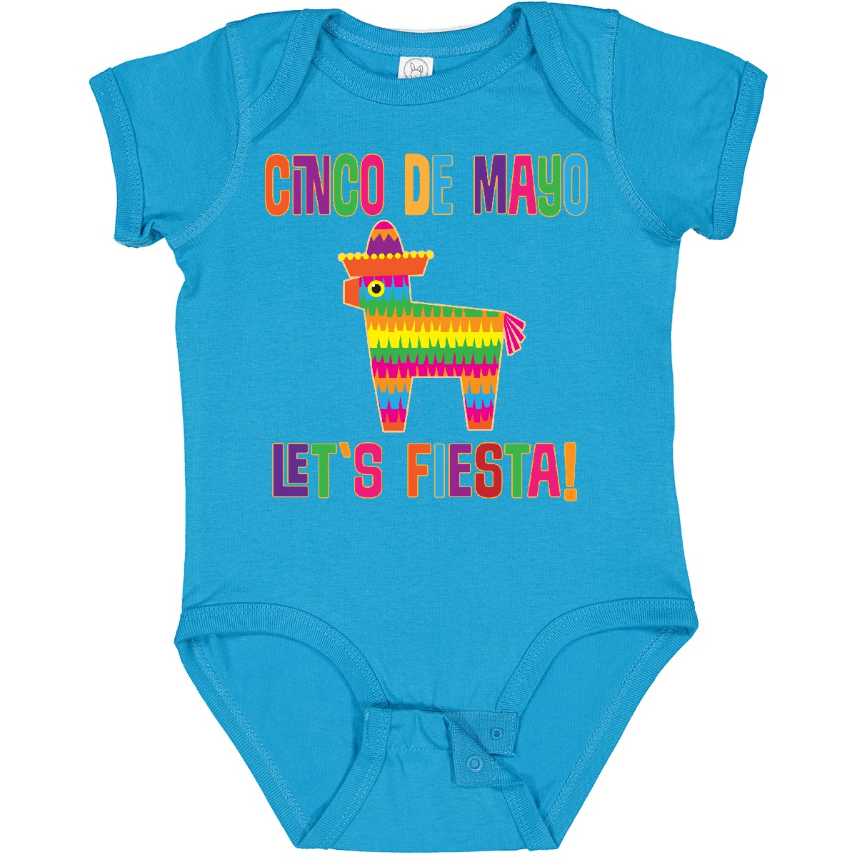 Inktastic Cinco De Mayo Pinata Lets Fiesta Baby Bodysuit May 5 5th Latino Mexico - Bild 11 von 12