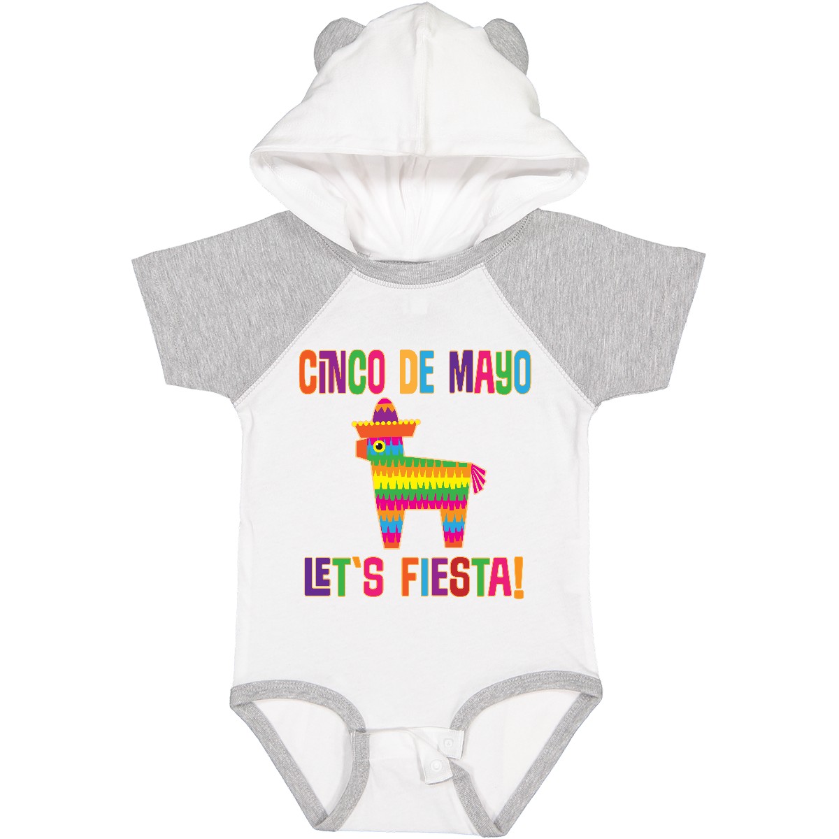 Inktastic Cinco De Mayo Pinata Lets Fiesta Baby Bodysuit May 5 5th Latino Mexico - Bild 12 von 12