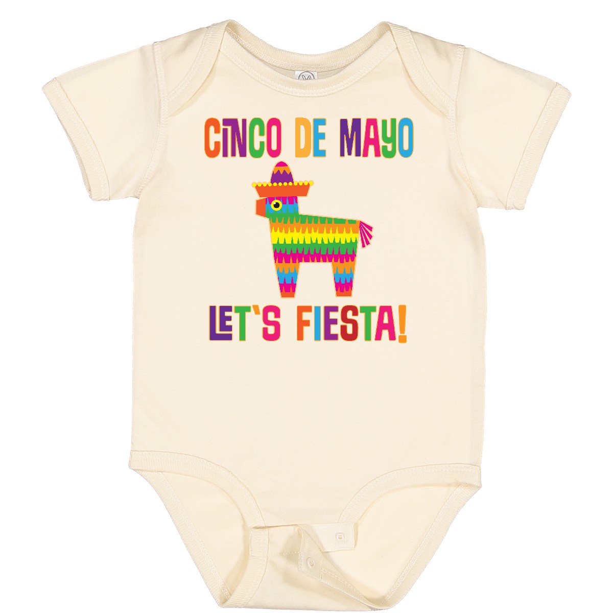 Inktastic Cinco De Mayo Pinata Lets Fiesta Baby Bodysuit May 5 5th Latino Mexico - Bild 8 von 12
