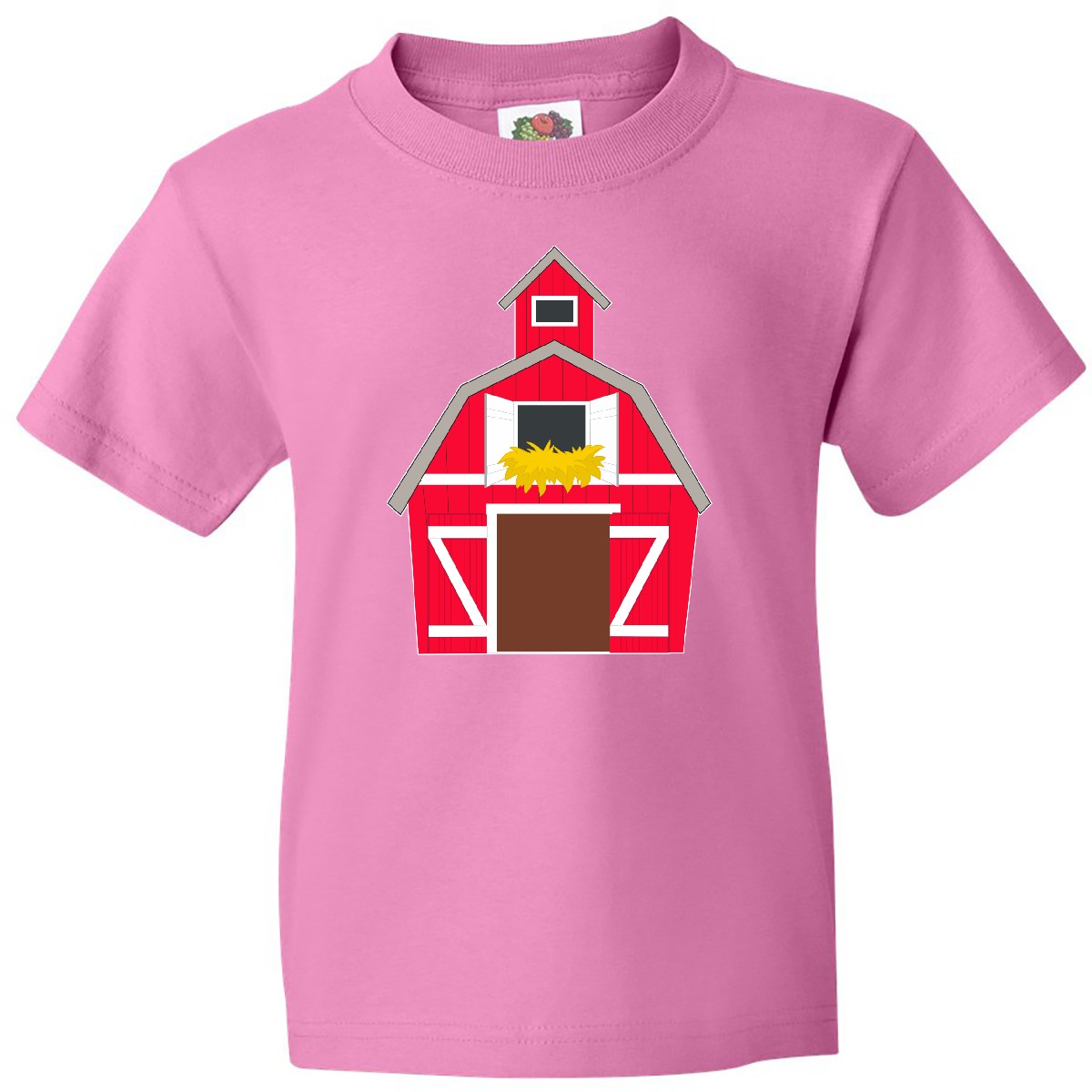 Inktastic Farming Large Red Barn With Hay Youth T-Shirt Big Fun Kids Future Gift - Picture 2 of 7