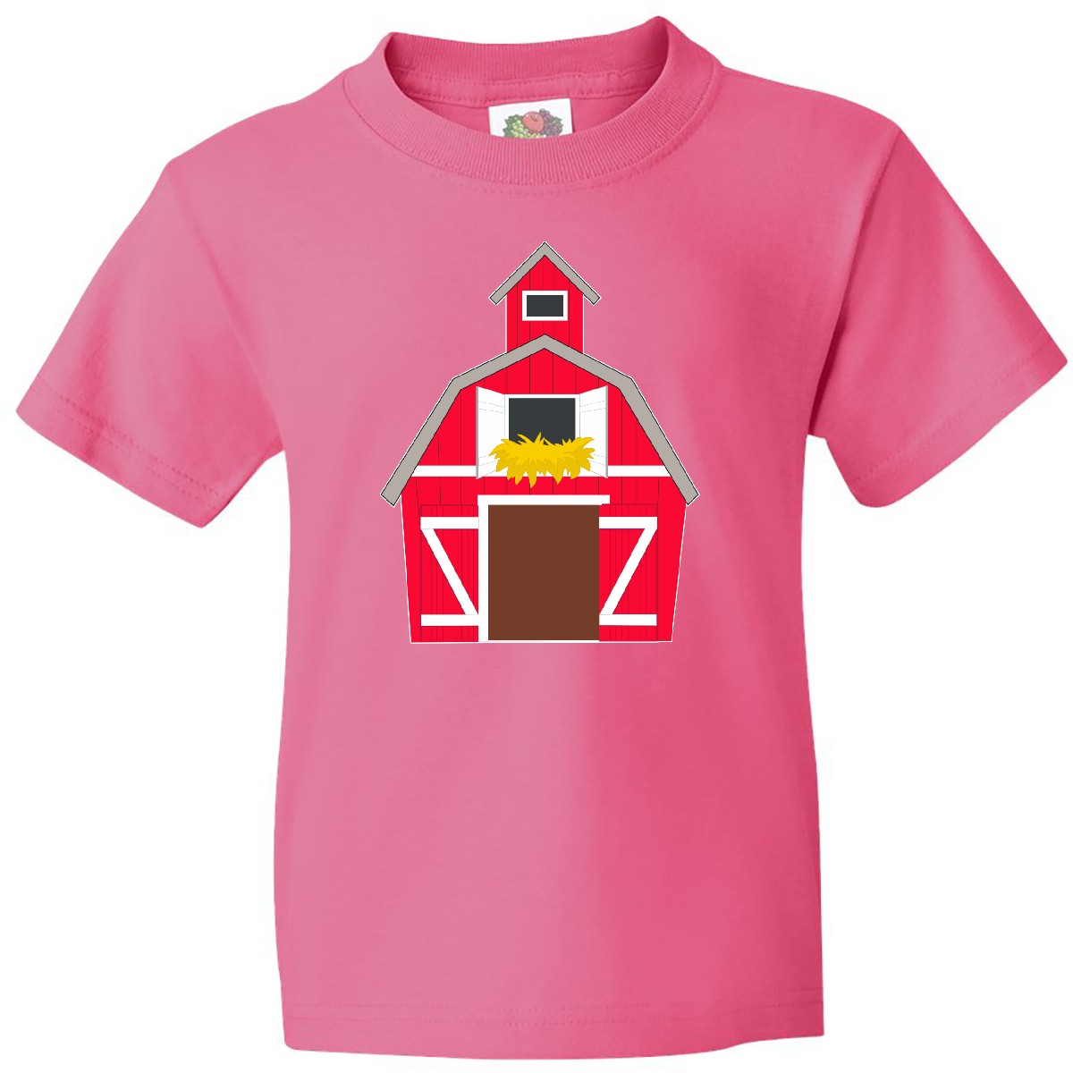 Inktastic Farming Large Red Barn With Hay Youth T-Shirt Big Fun Kids Future Gift - Picture 4 of 7