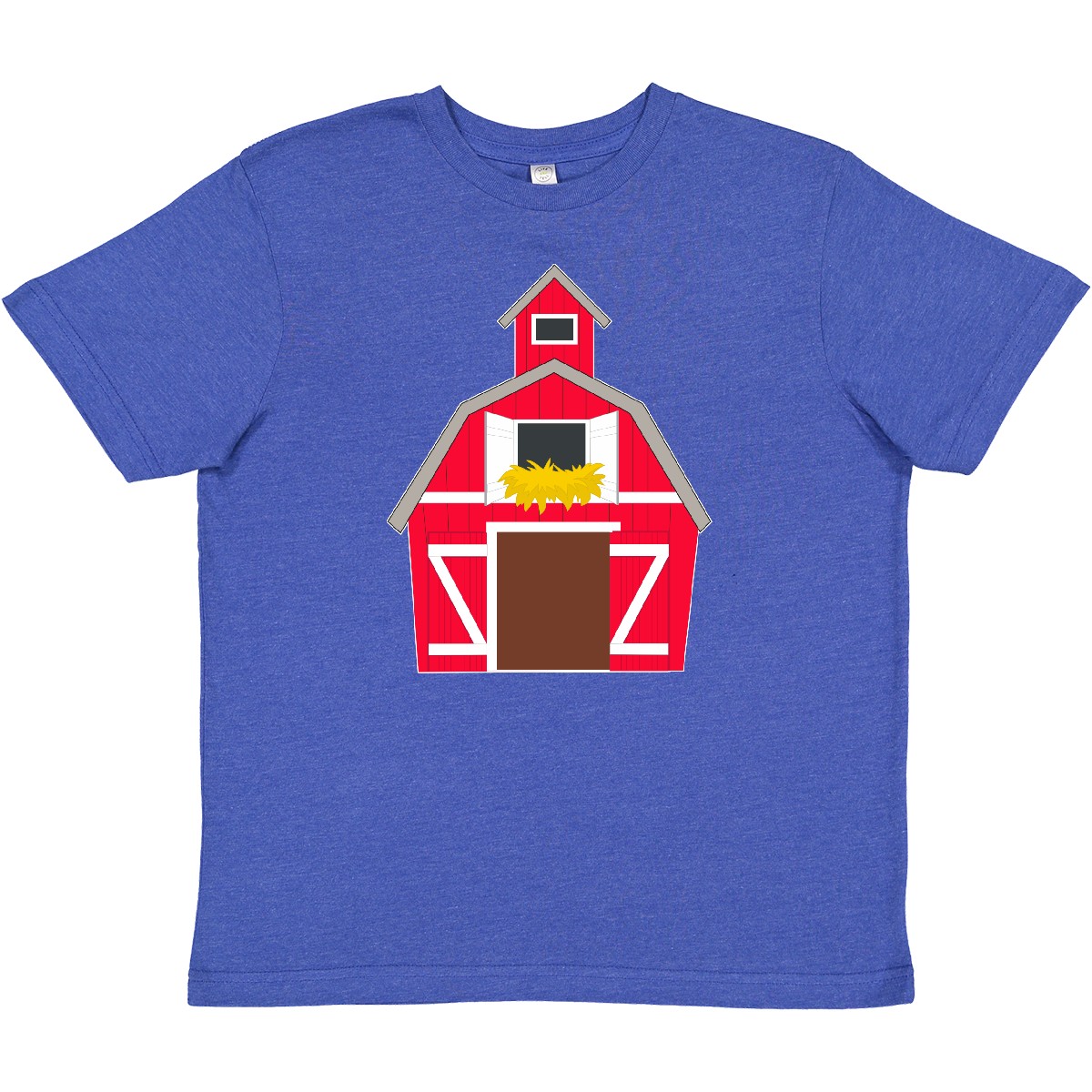 Inktastic Farming Large Red Barn With Hay Youth T-Shirt Big Fun Kids Future Gift - Picture 7 of 7