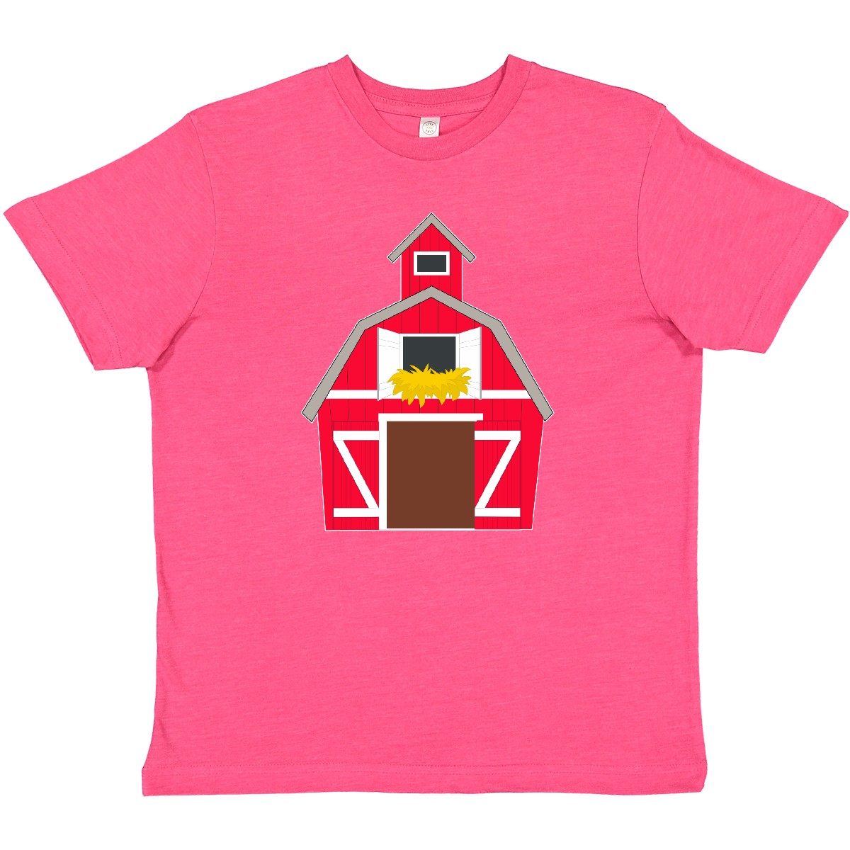 Inktastic Farming Large Red Barn With Hay Youth T-Shirt Big Fun Kids Future Gift - Picture 6 of 7