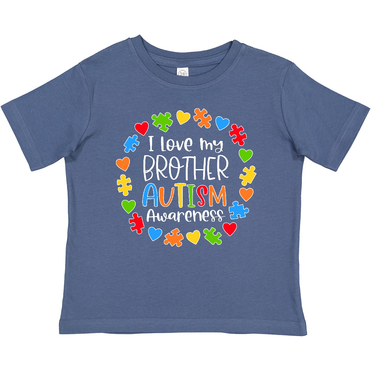 Inktastic I Love My Brother Autism Awareness Baby T-Shirt Big Little Sister Bro - Picture 3 of 8