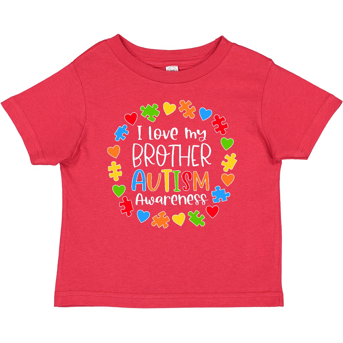 Inktastic I Love My Brother Autism Awareness Baby T-Shirt Big Little Sister Bro - Picture 6 of 8