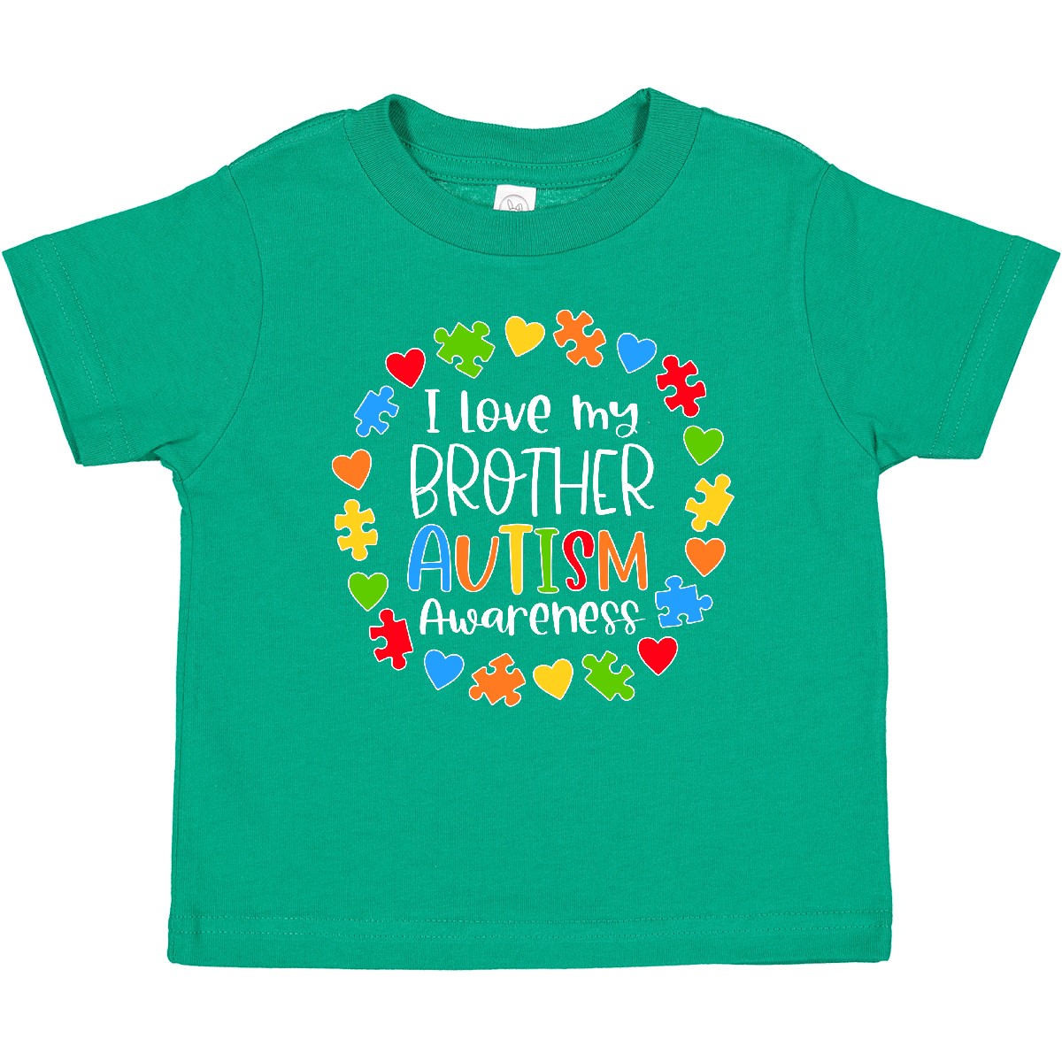 Inktastic I Love My Brother Autism Awareness Baby T-Shirt Big Little Sister Bro - Picture 4 of 8