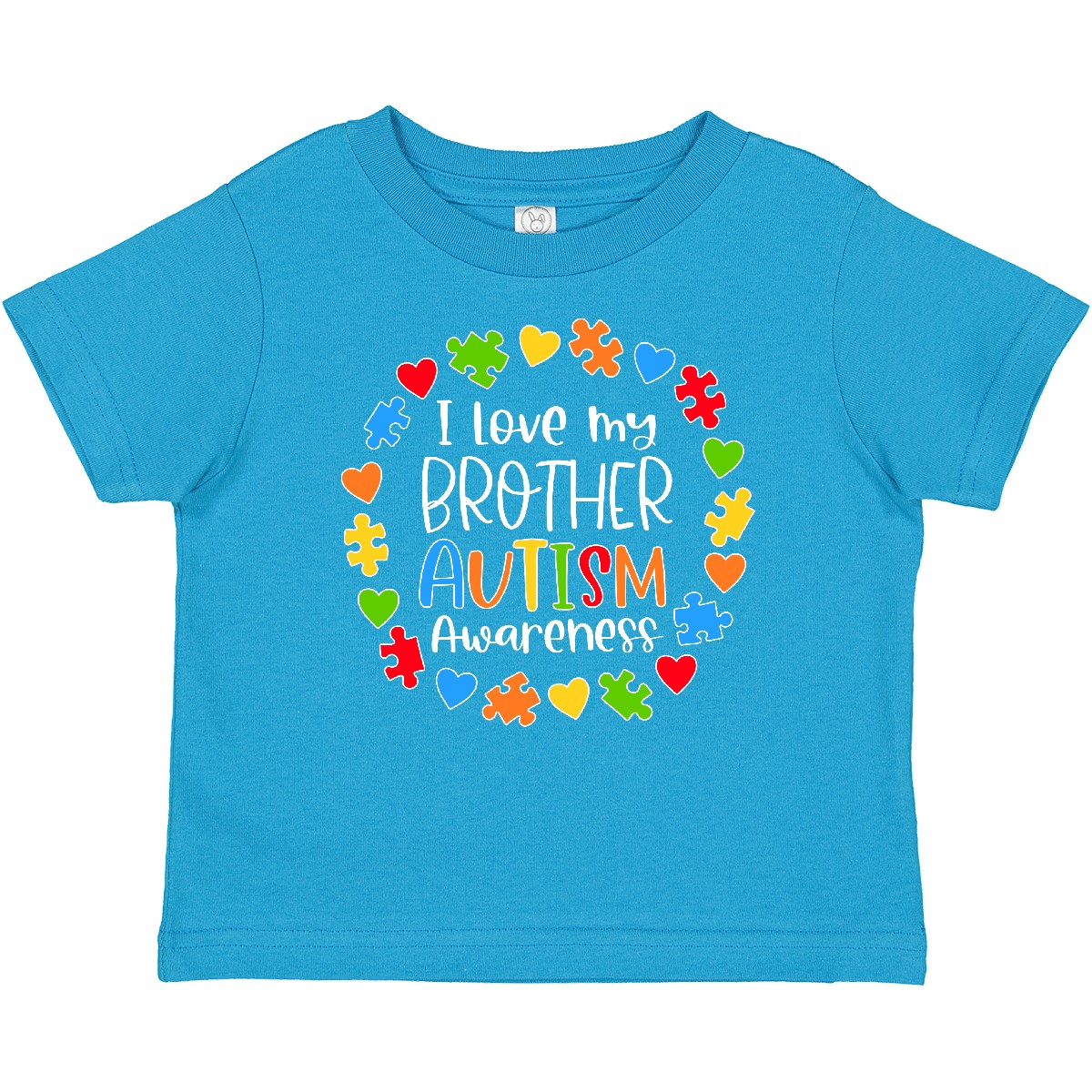 Inktastic I Love My Brother Autism Awareness Baby T-Shirt Big Little Sister Bro - Picture 8 of 8