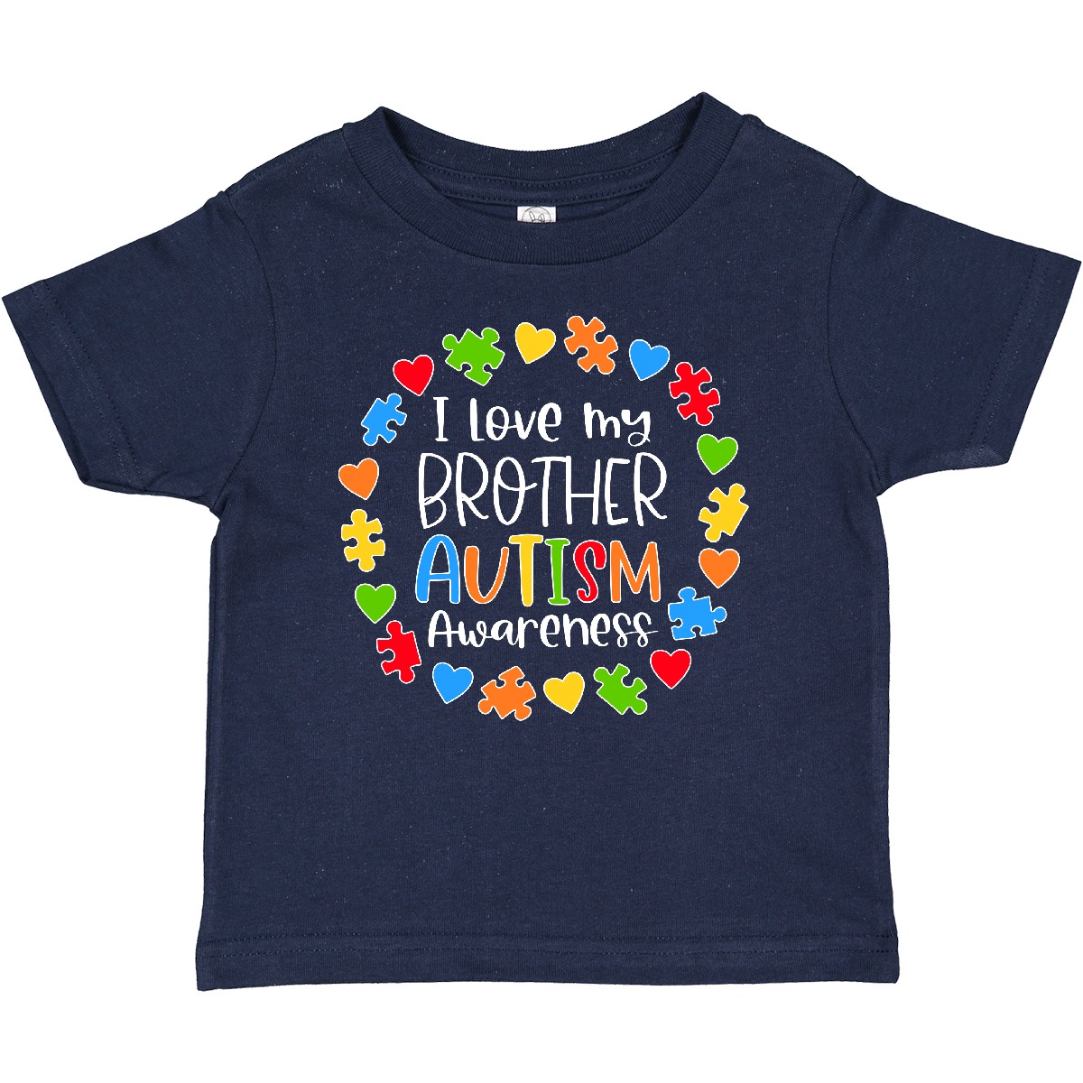 Inktastic I Love My Brother Autism Awareness Baby T-Shirt Big Little Sister Bro - Picture 5 of 8