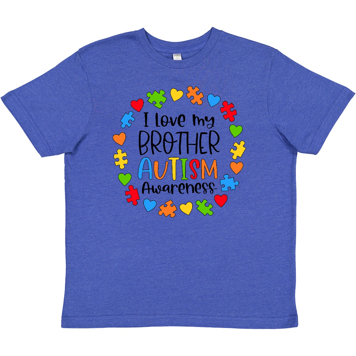 Inktastic I Love My Brother Autism Awareness Youth T-Shirt Big Little Sister Bro - Picture 7 of 8