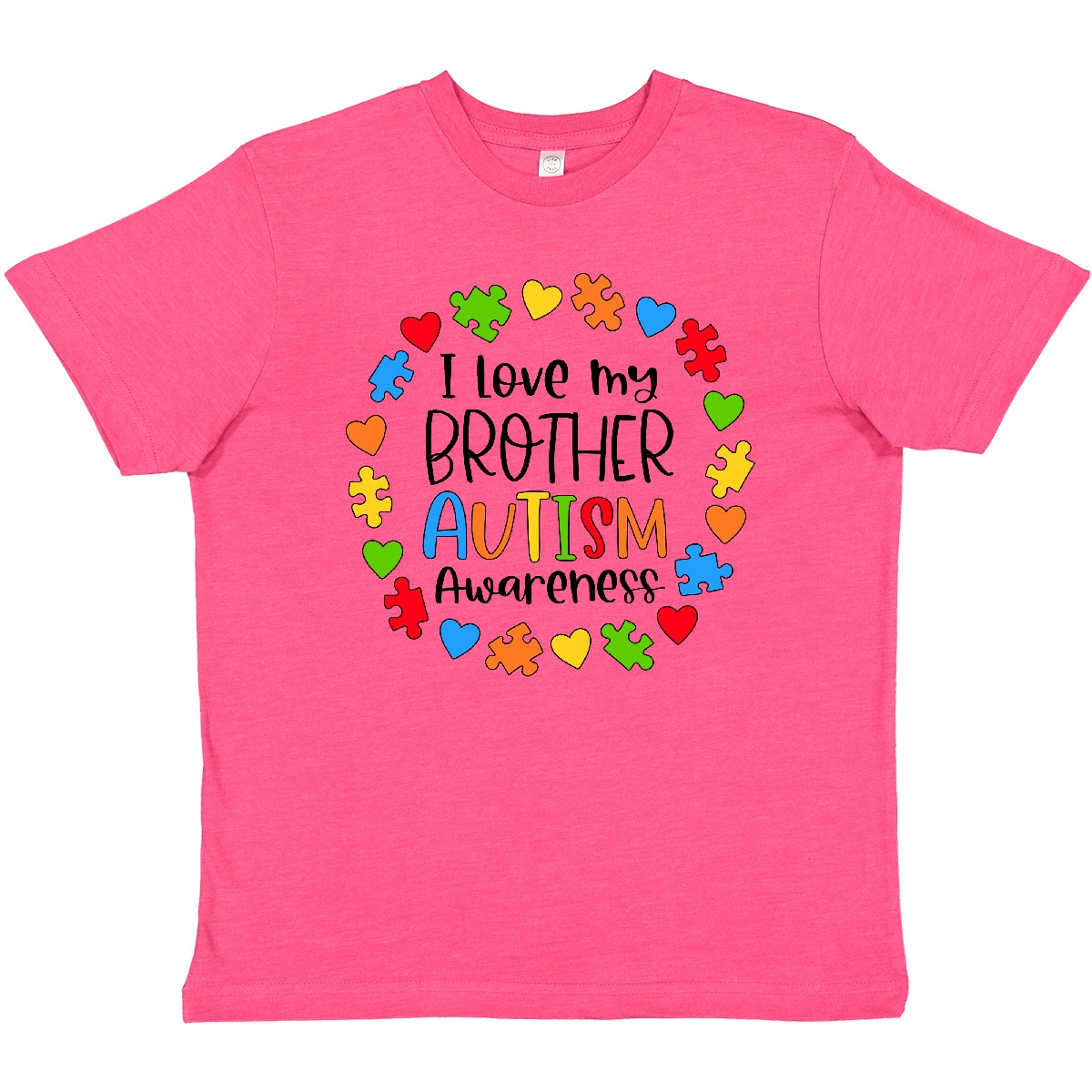 Inktastic I Love My Brother Autism Awareness Youth T-Shirt Big Little Sister Bro - Picture 6 of 8