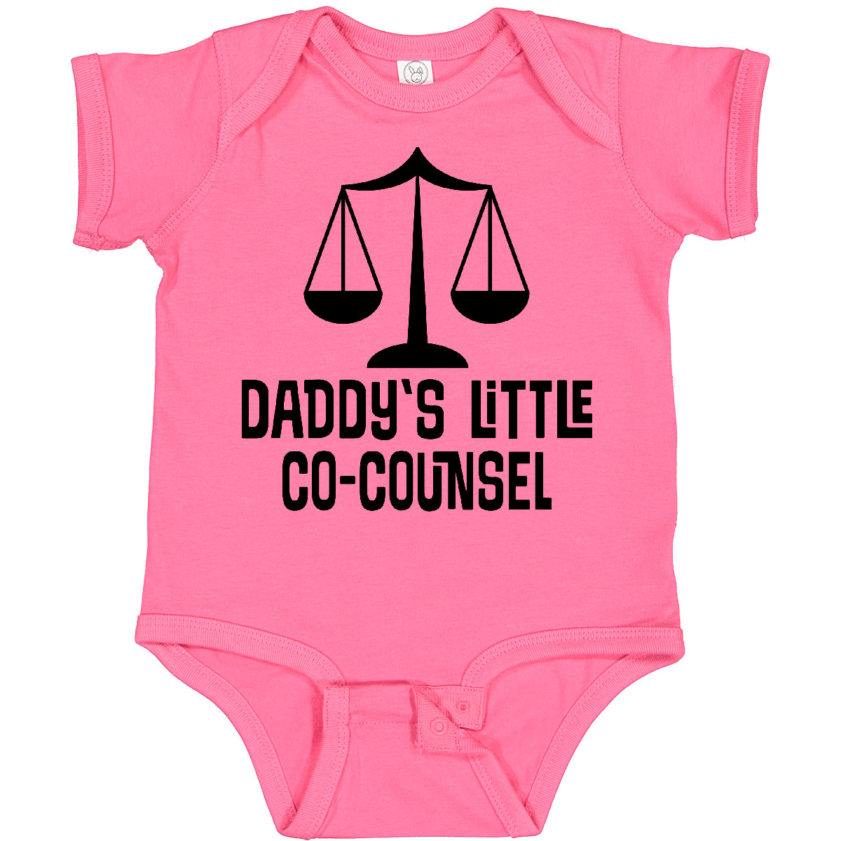 Inktastic Daddy Little Co Counsel Lawyer Baby Bodysuit Attorney Mommy Mom Childs